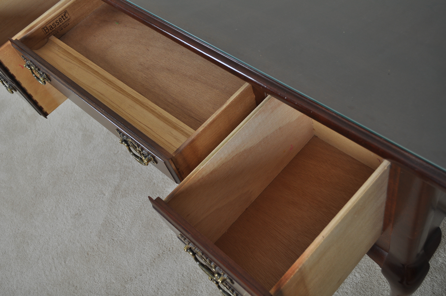 Queen Anne Style Writing Desk by Bassett Furniture