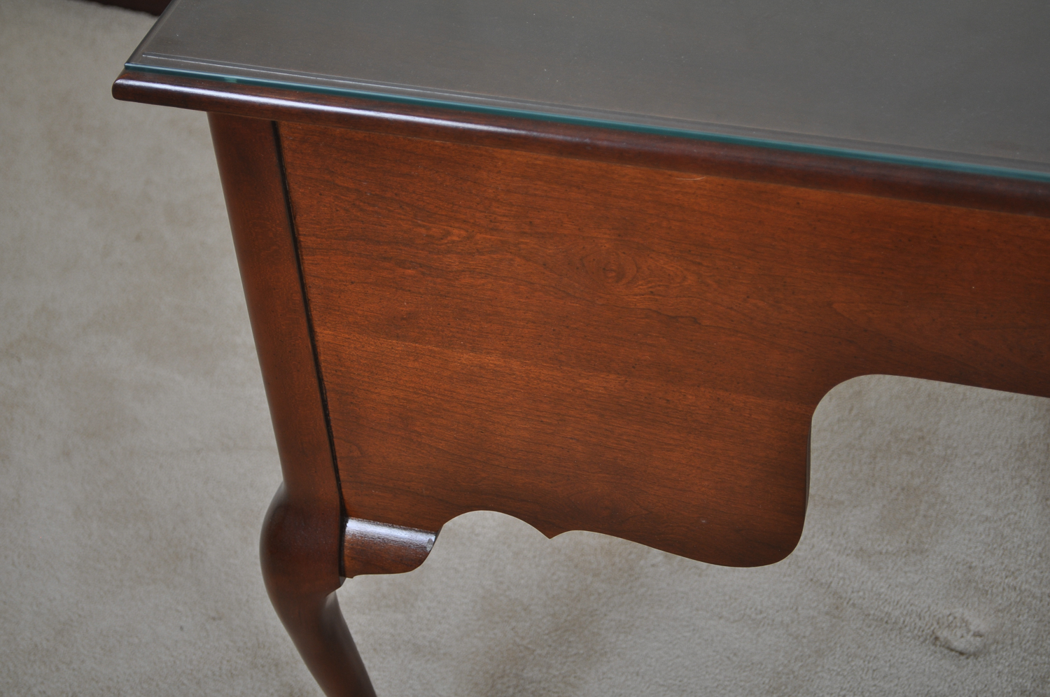 Queen Anne Style Writing Desk by Bassett Furniture