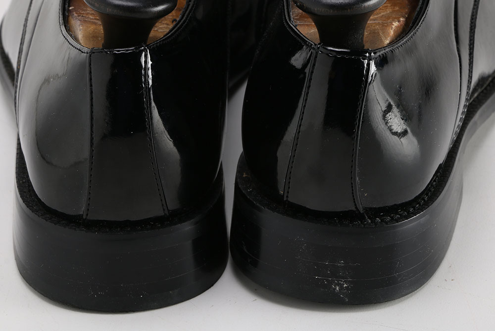 Men's Zengara Black Patent Leather Dress Shoes