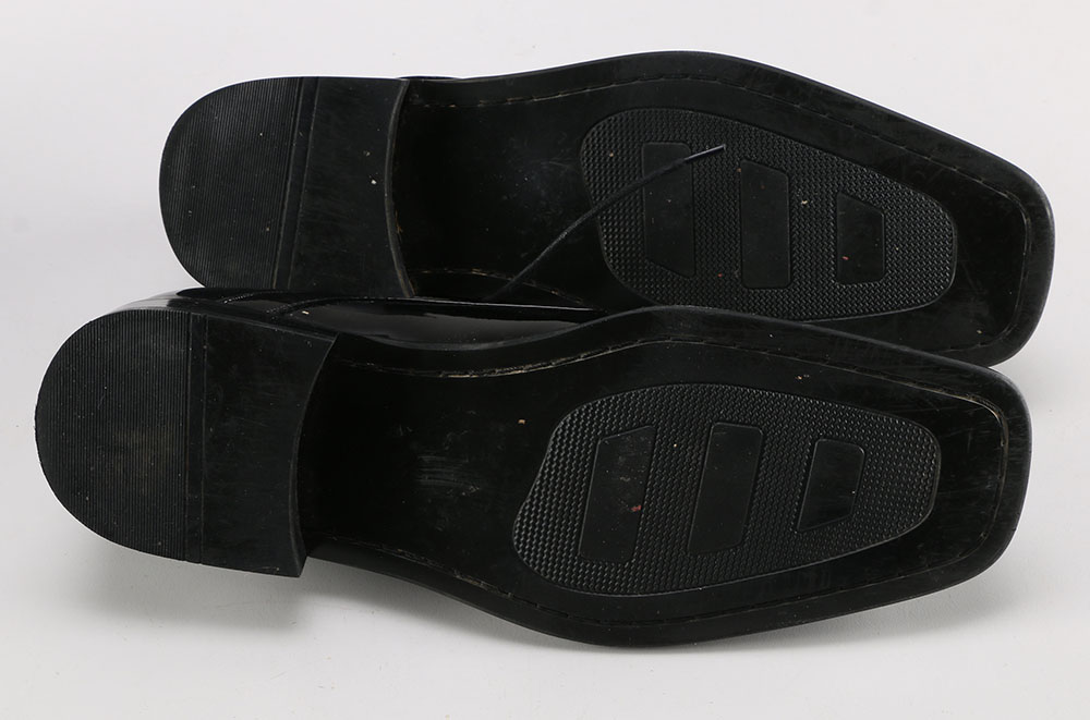 Men's Zengara Black Patent Leather Dress Shoes