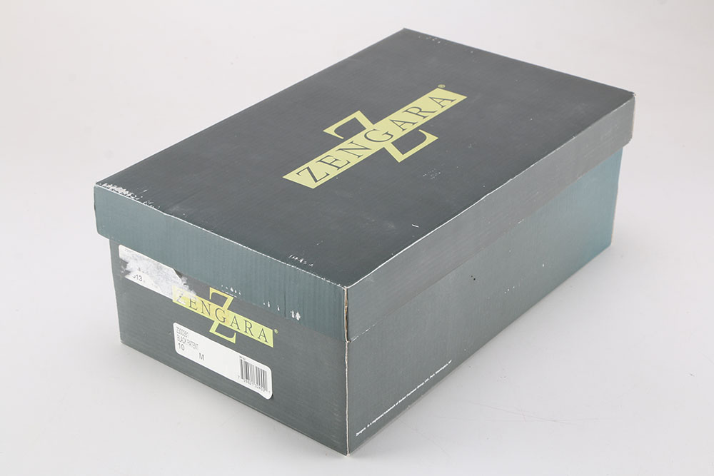 Men's Zengara Black Patent Leather Dress Shoes