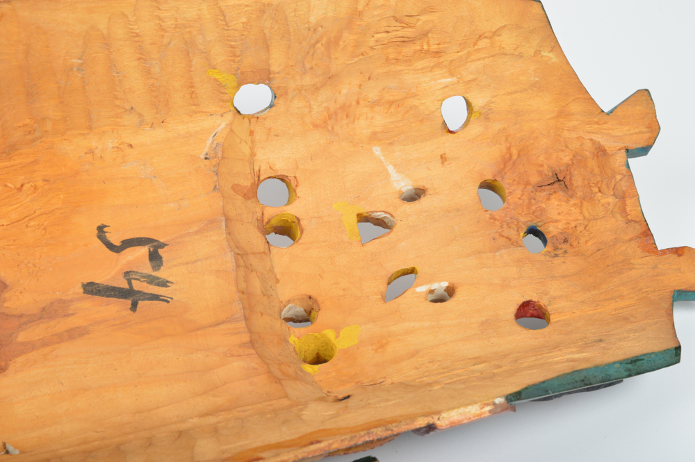 Thai "Khon" White Dragon Warrior Mask