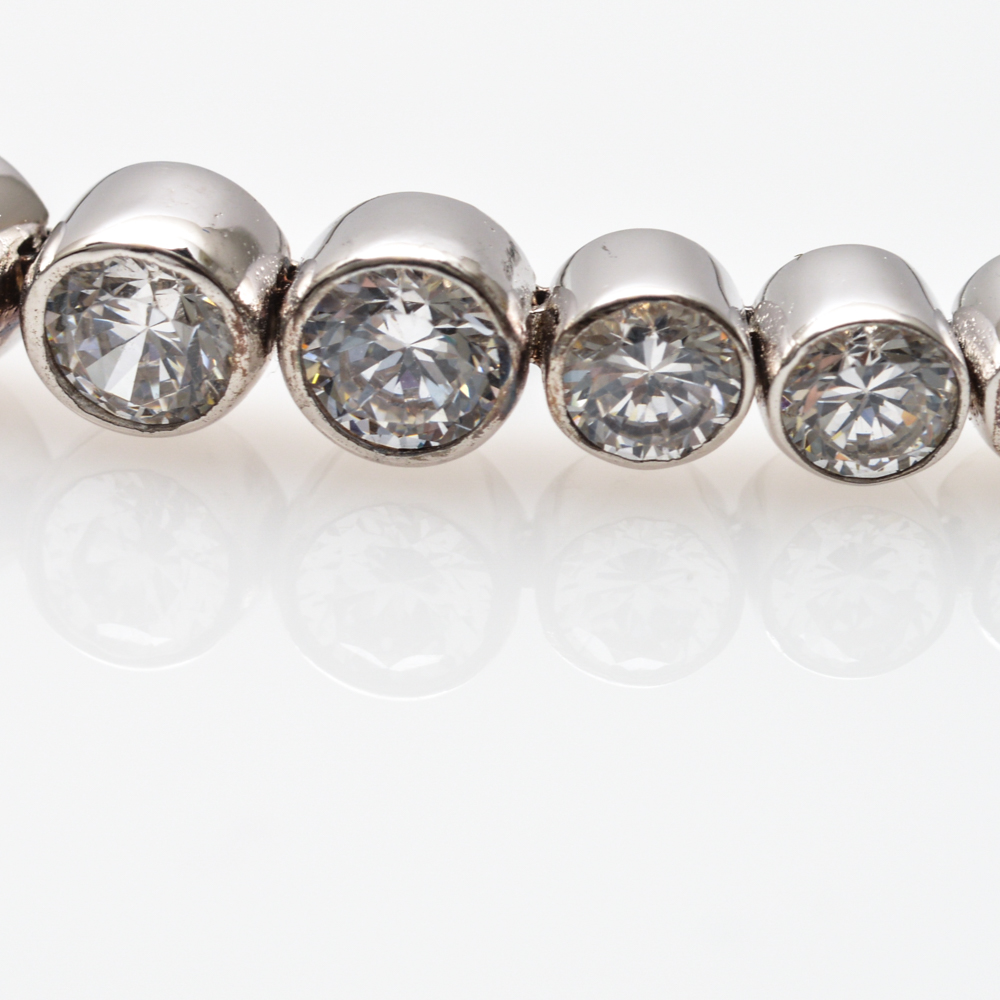 Sterling Silver Cubic Zirconia Bracelet