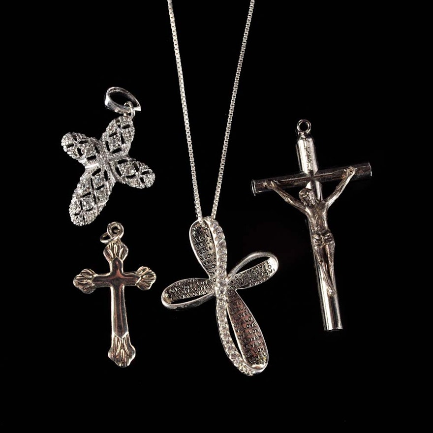 Sterling Silver Cross Pendants