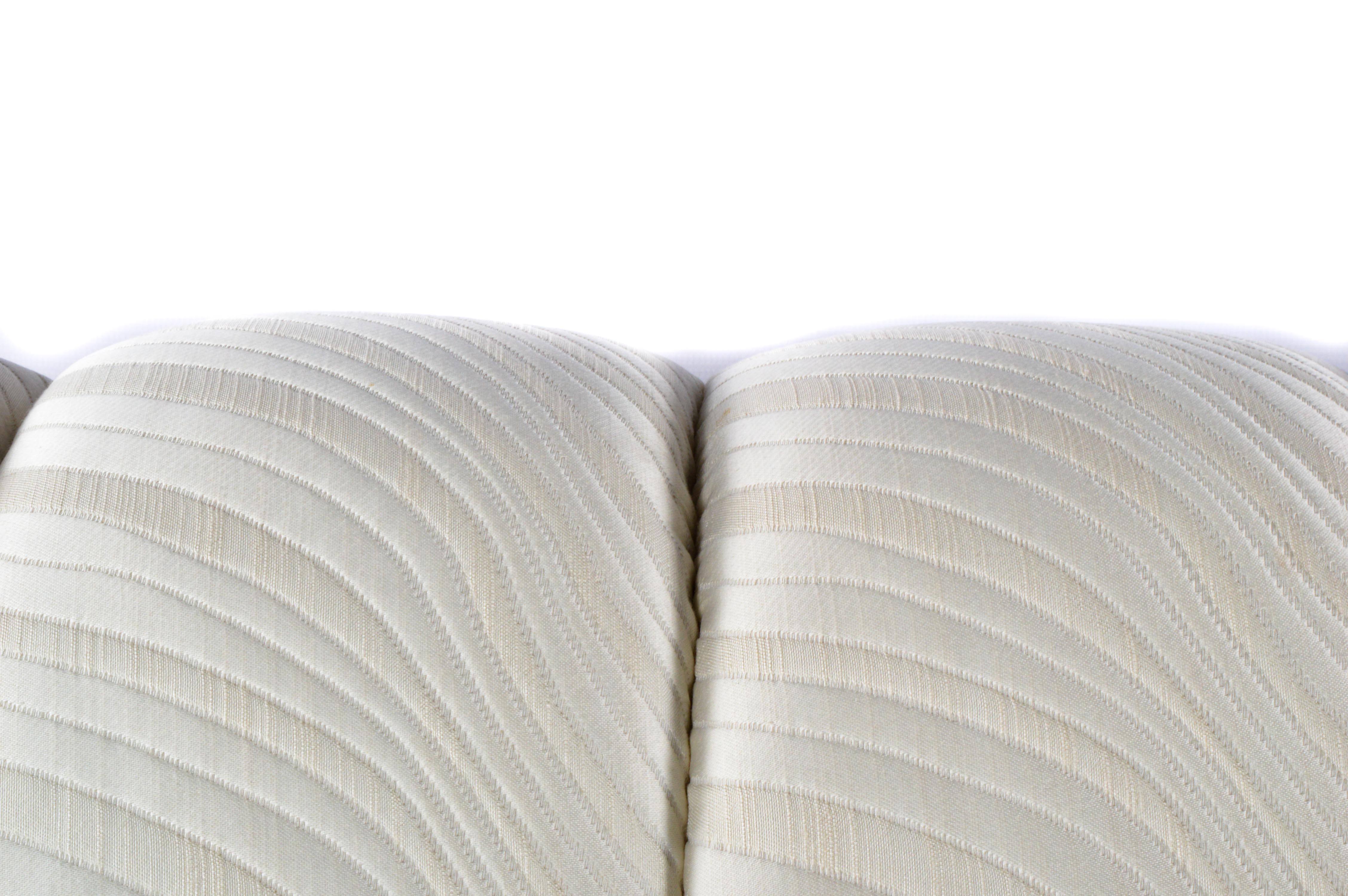 Art Deco Style White Sofa