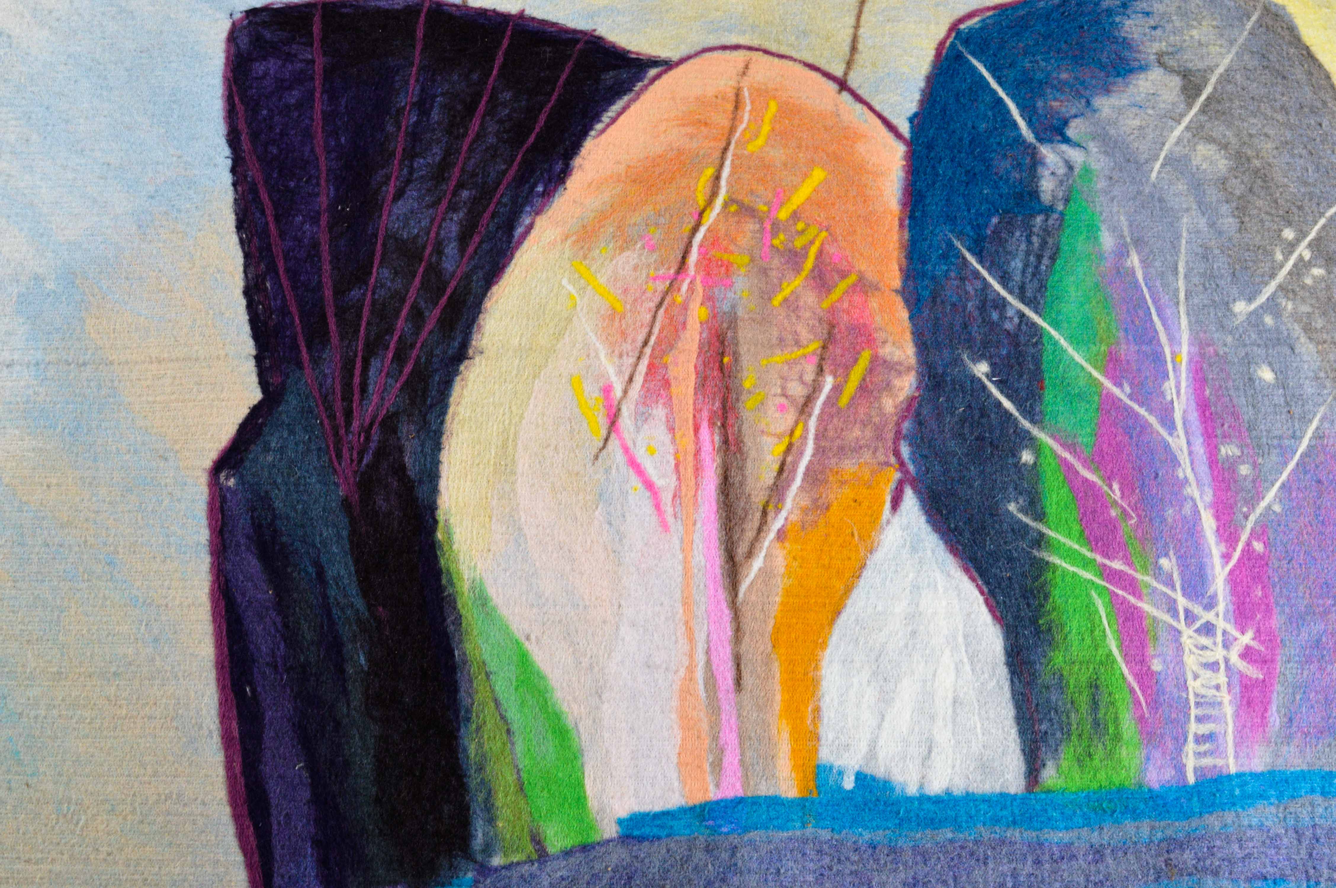 "Arboles Monumento" #9 Signed Calman Shemi Textile