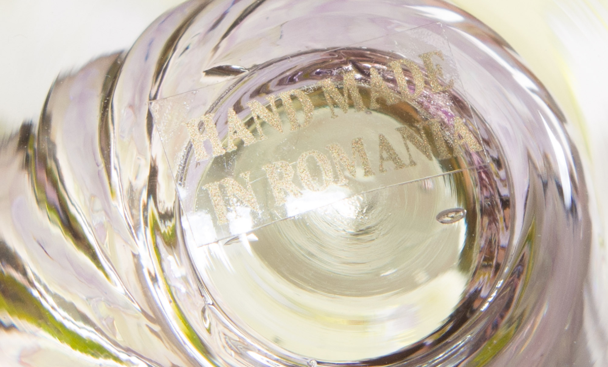 Romanian Colorful Glass Goblets