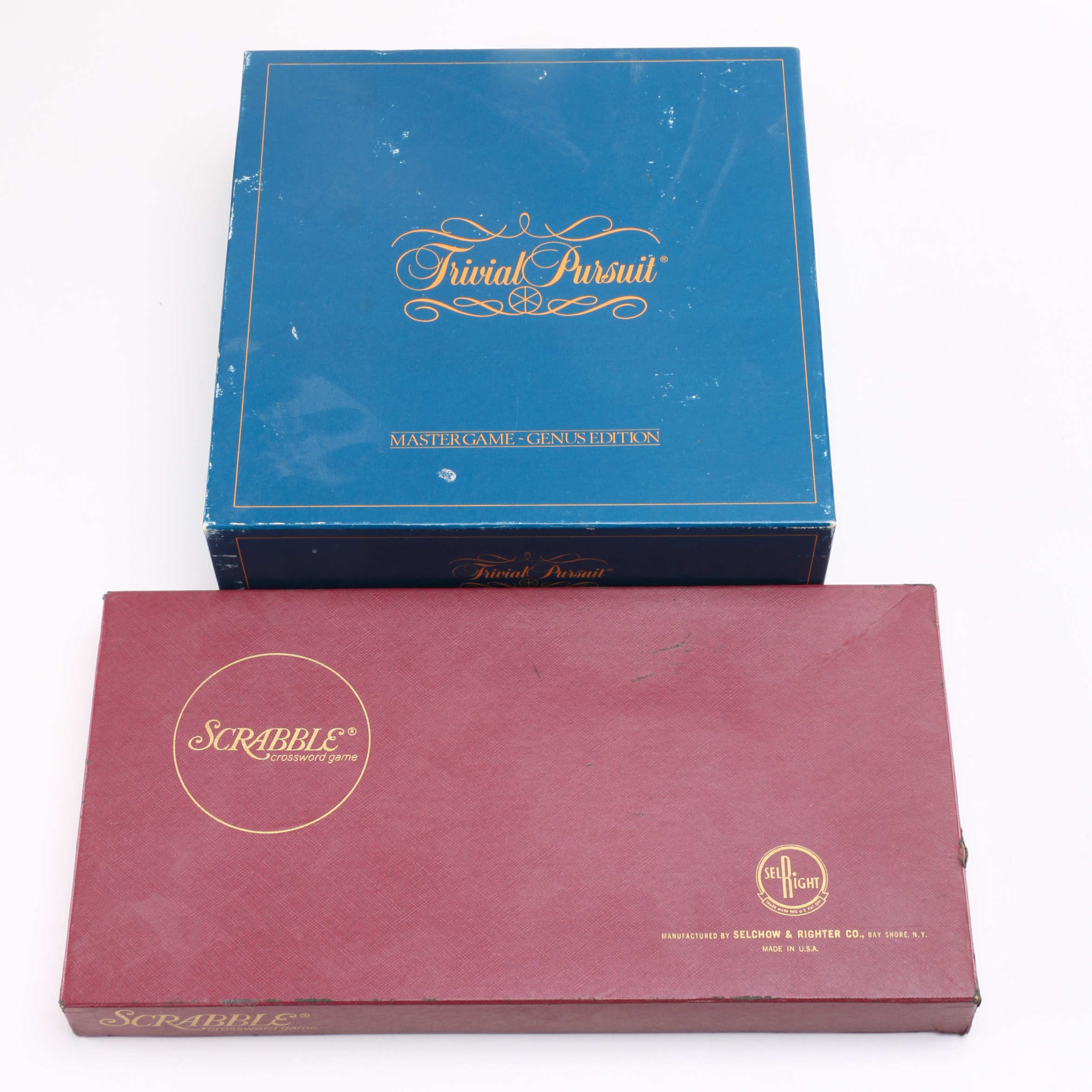 Vintage "Scrabble" and "Trivial Pursuit" Games