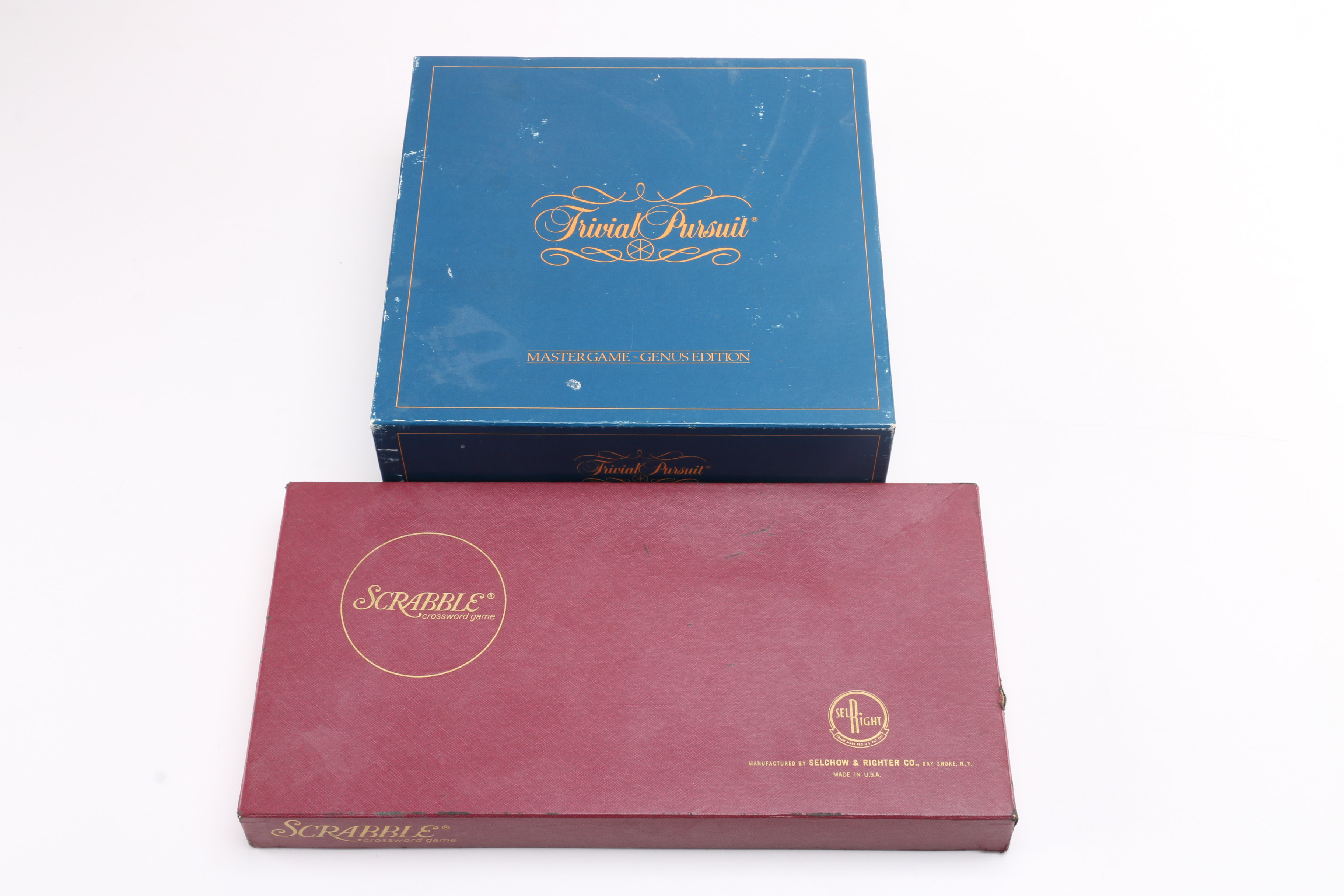 Vintage "Scrabble" and "Trivial Pursuit" Games