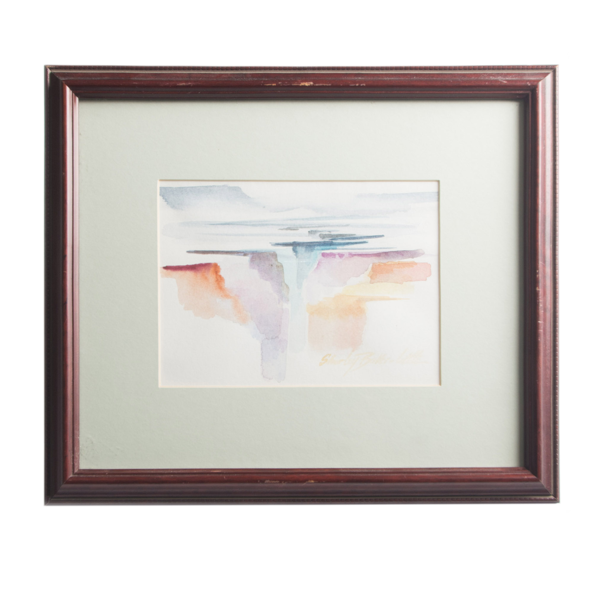 Shirley Baker Little "The Rio Grande Gorge" Original Watercolor