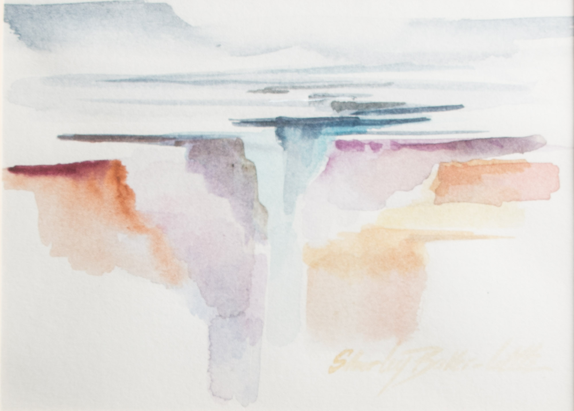 Shirley Baker Little "The Rio Grande Gorge" Original Watercolor