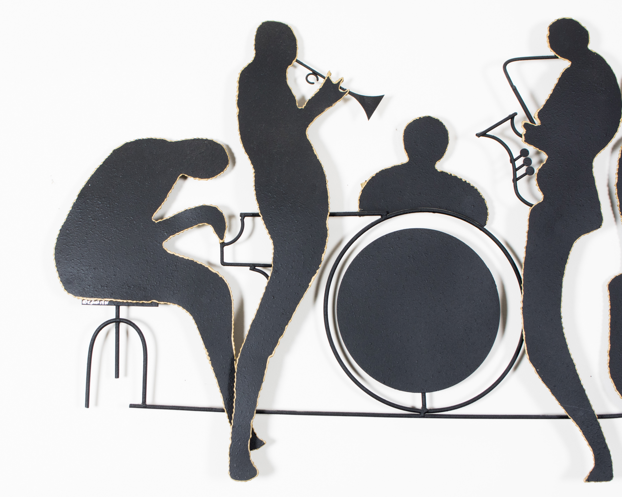 C. Jere Metal Wall Sculpture "Jazz Band"