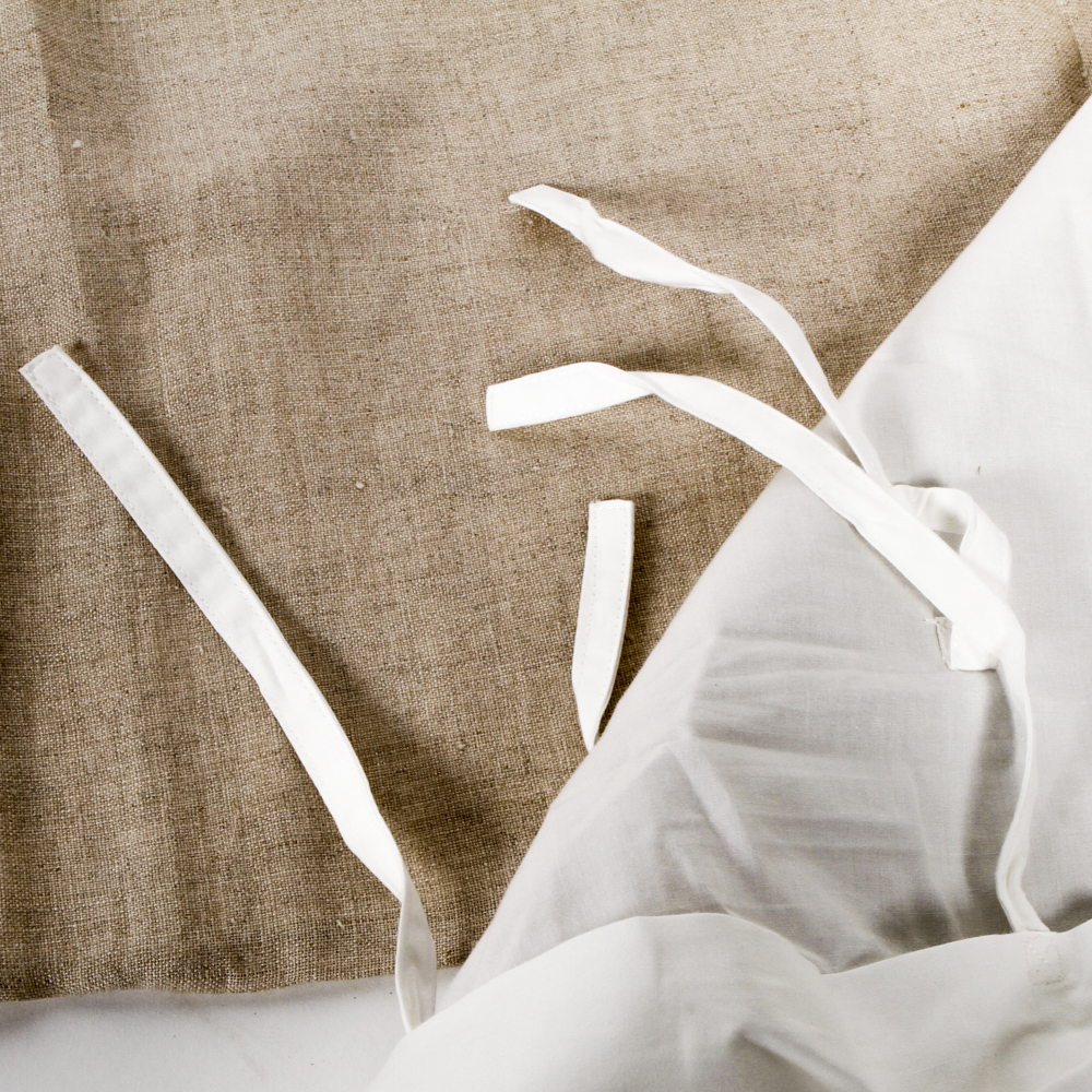 Pair of Coyuchi "Labyrinth" Linen Pillow Shams