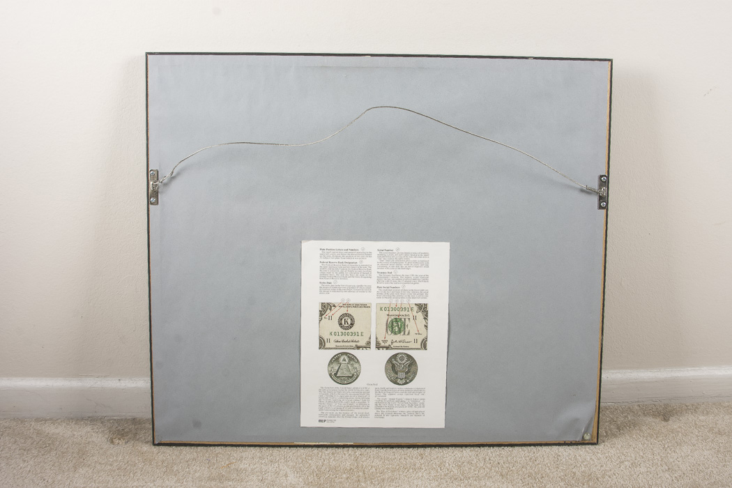 Sheet of Uncut U.S. Dollar Bills