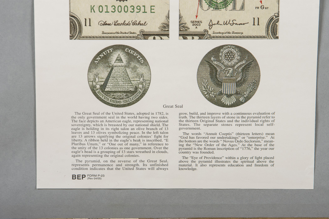 Sheet of Uncut U.S. Dollar Bills