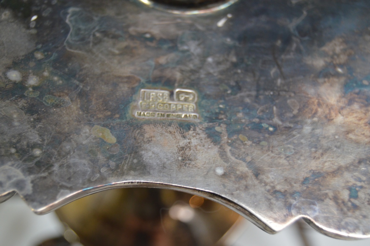 Israel Freeman & Son Silver Plate and Glass Epergne