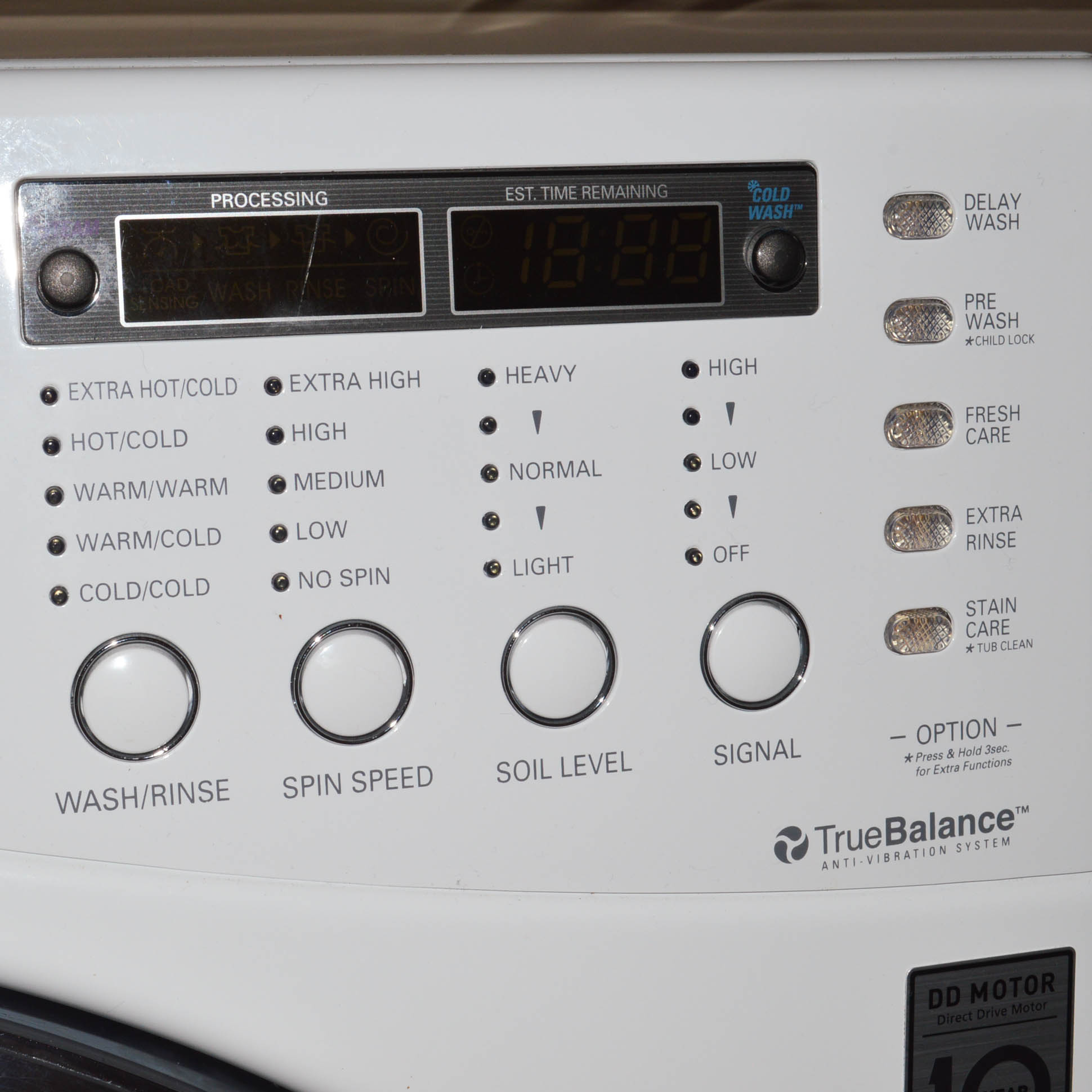 LG Steam Washing Machine with Pedestal Base