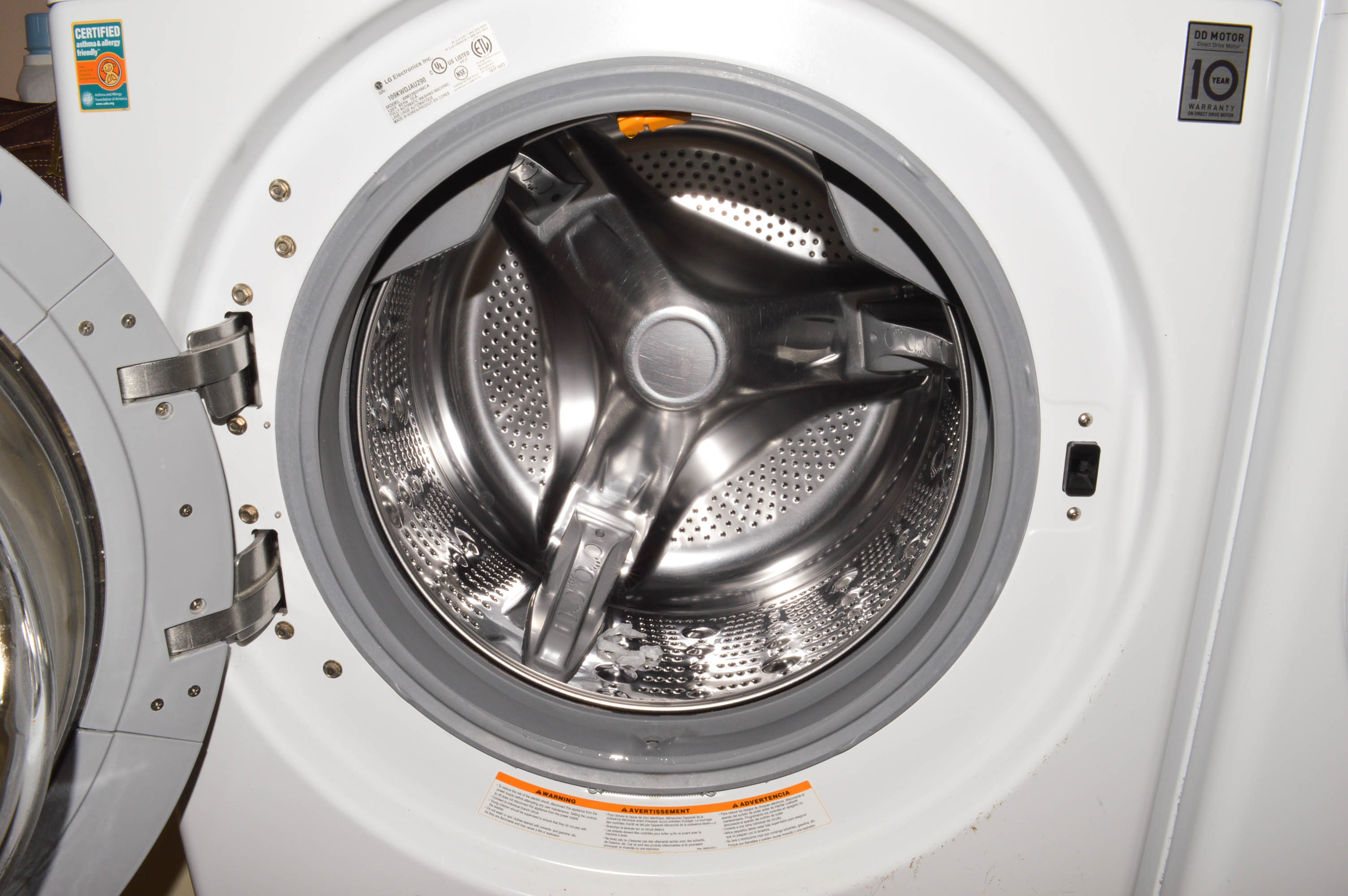 LG Steam Washing Machine with Pedestal Base