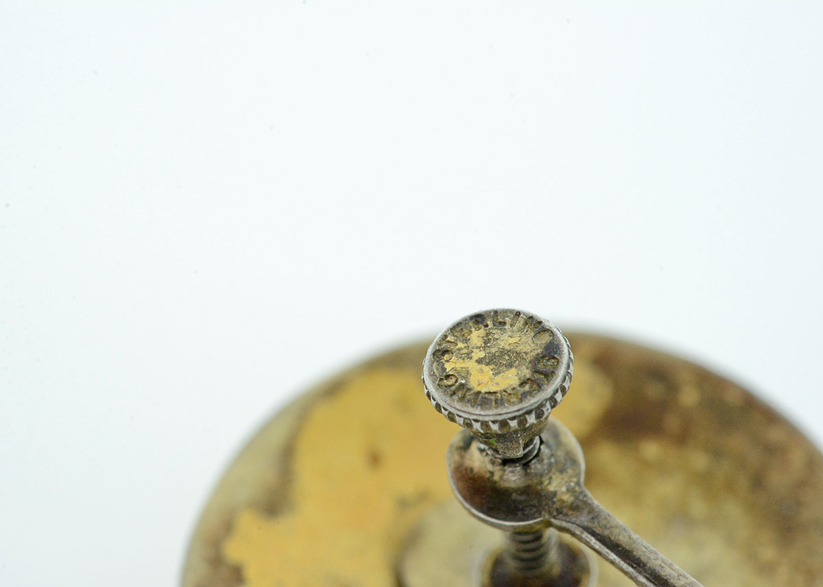 Vintage Sterling Clip On Earrings with Handpainted Enamel and Gold Plating