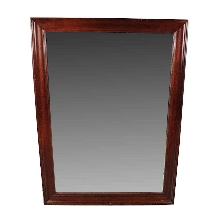 Wood Frame Beveled Mirror