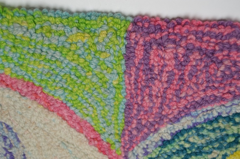 Signed Annie Sherburne Hand Hooked Wool Rug