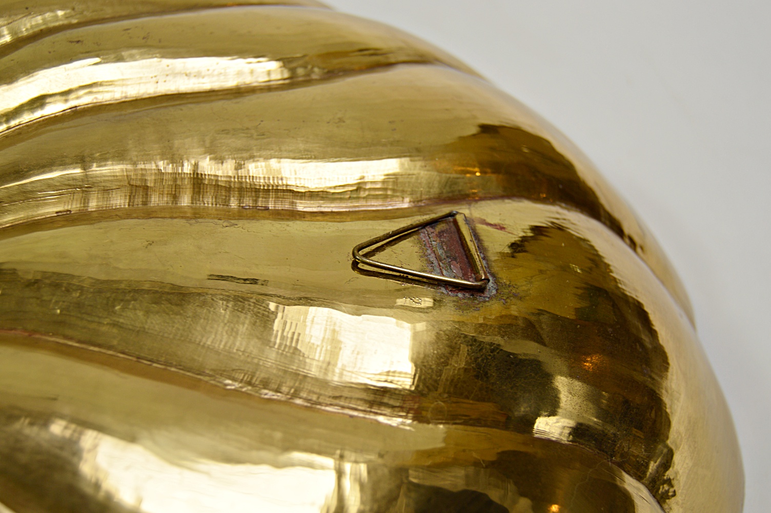 Polished Brass Shell Dish