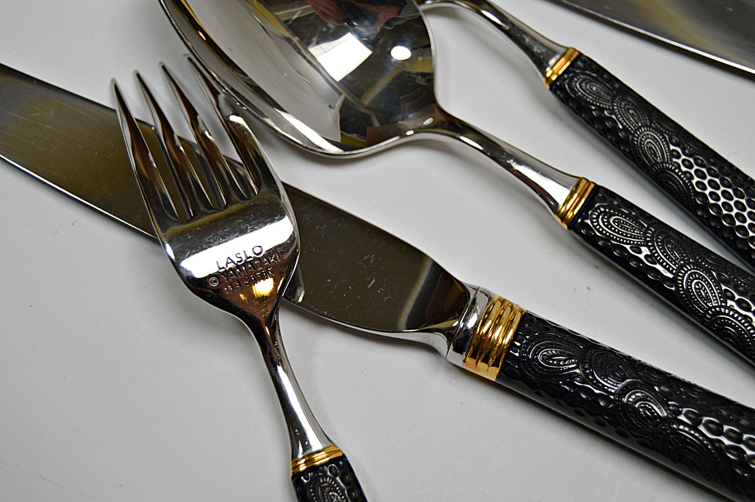 Japanese Yamazaki Stainless Flatware Collection with 30+ Pieces