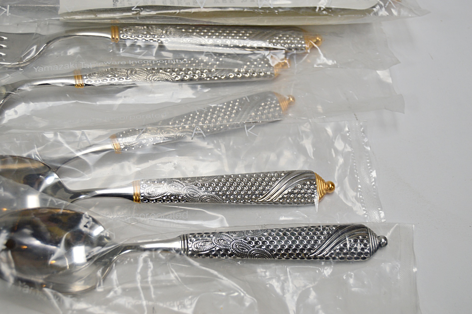 Japanese Yamazaki Stainless Flatware Collection with 30+ Pieces