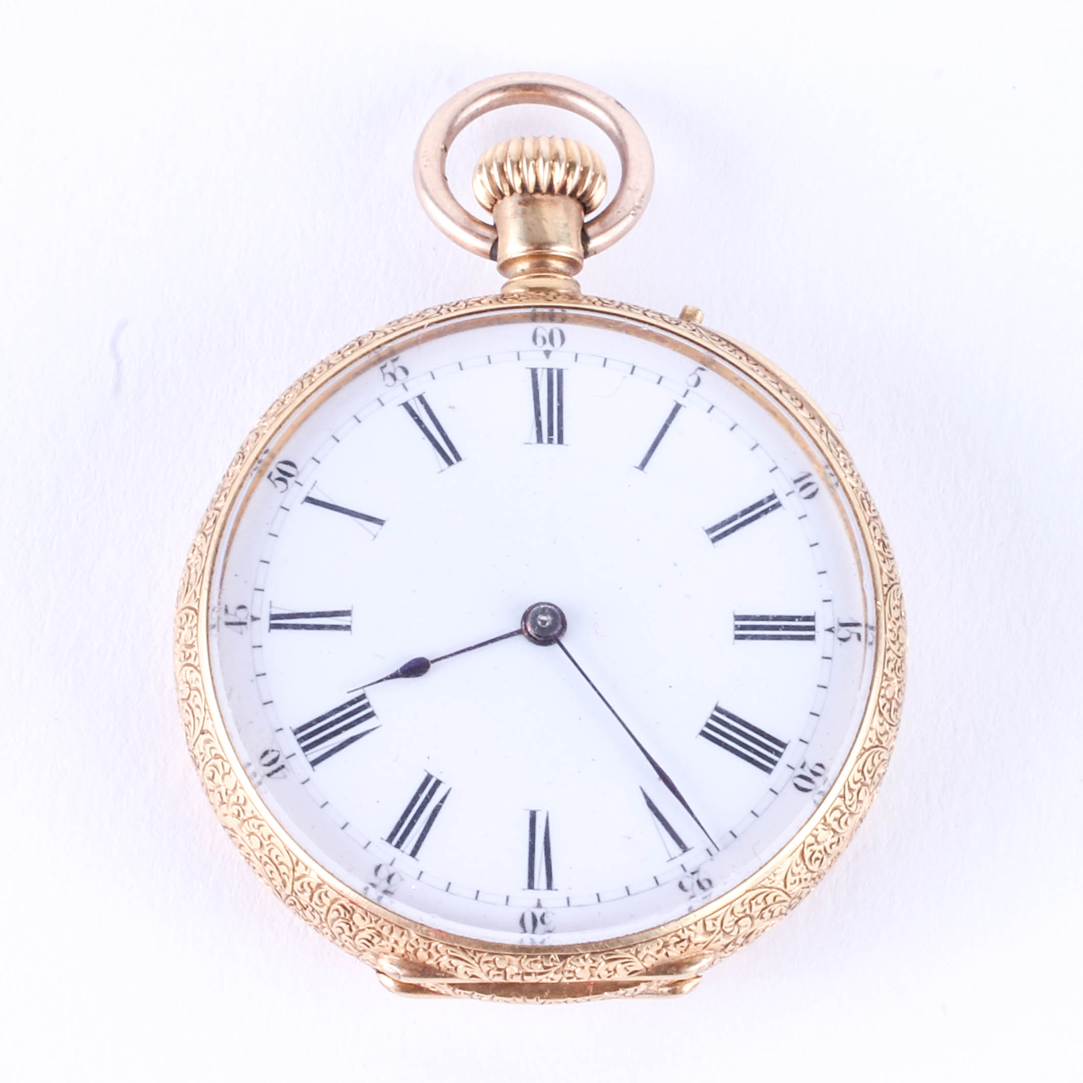 Antique English-Made 18K Gold Pocket Watch