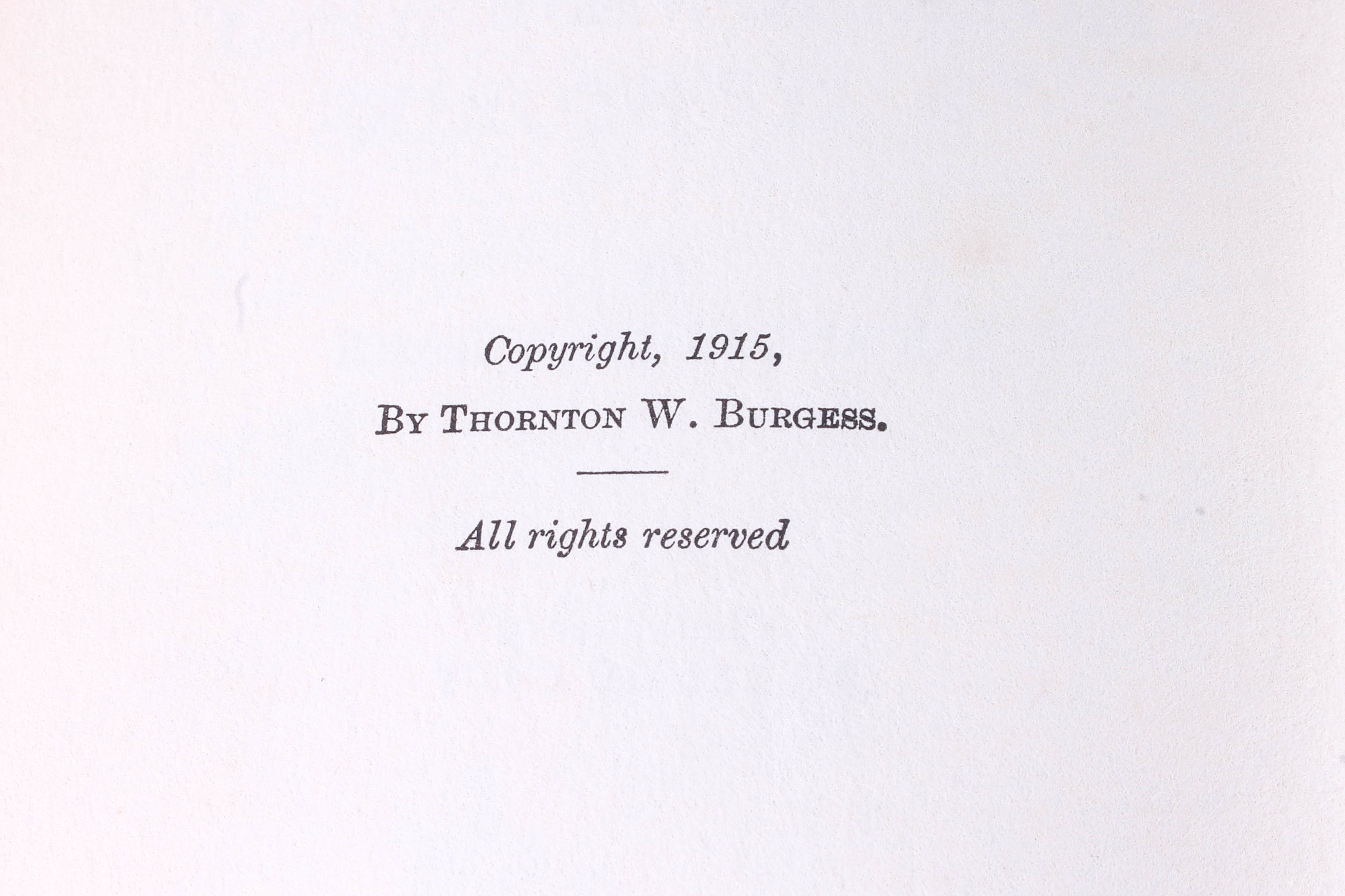 Pair of Antique "Mother West Wind" Books by Thorton W. Burgess