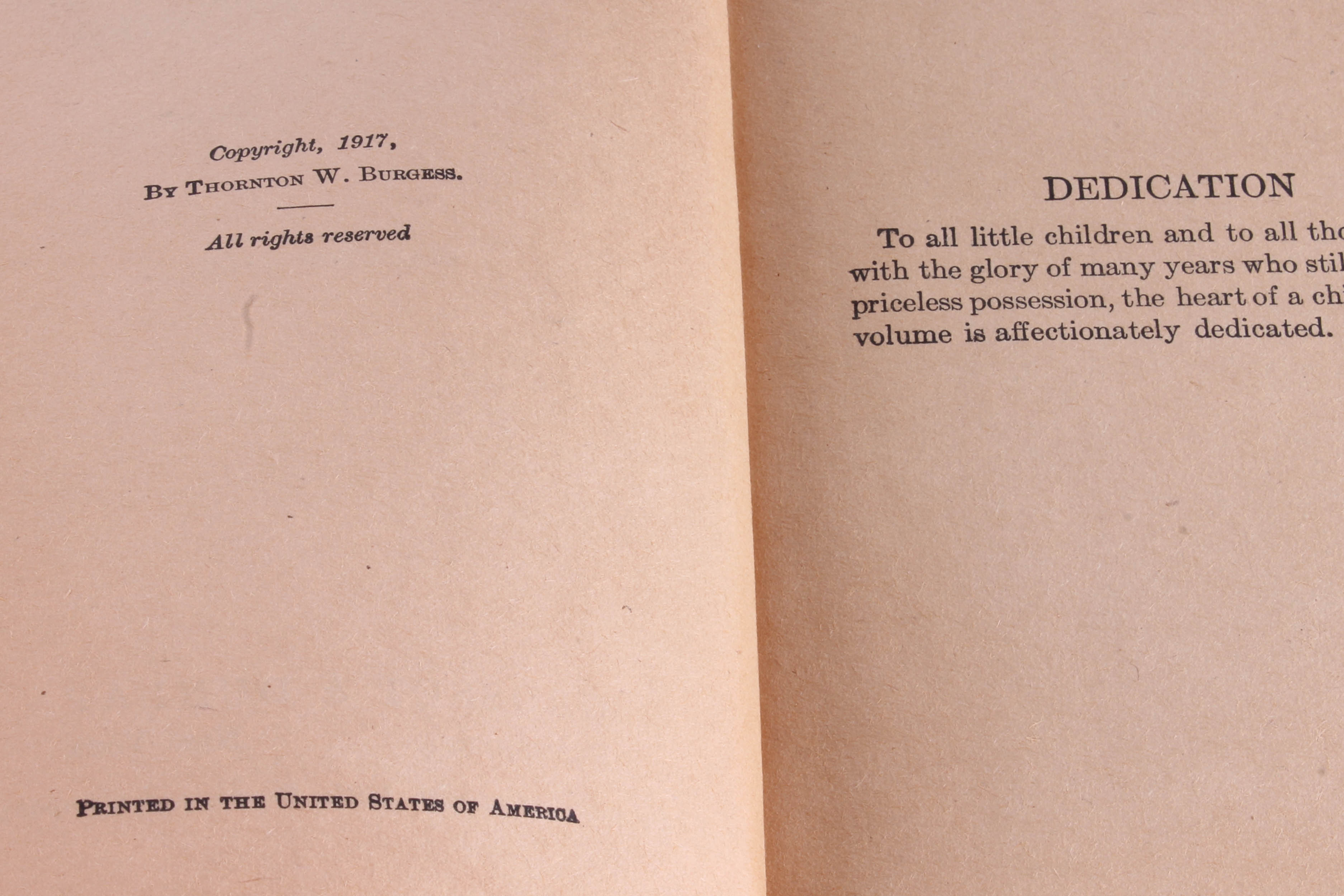 Pair of Antique "Mother West Wind" Books by Thorton W. Burgess