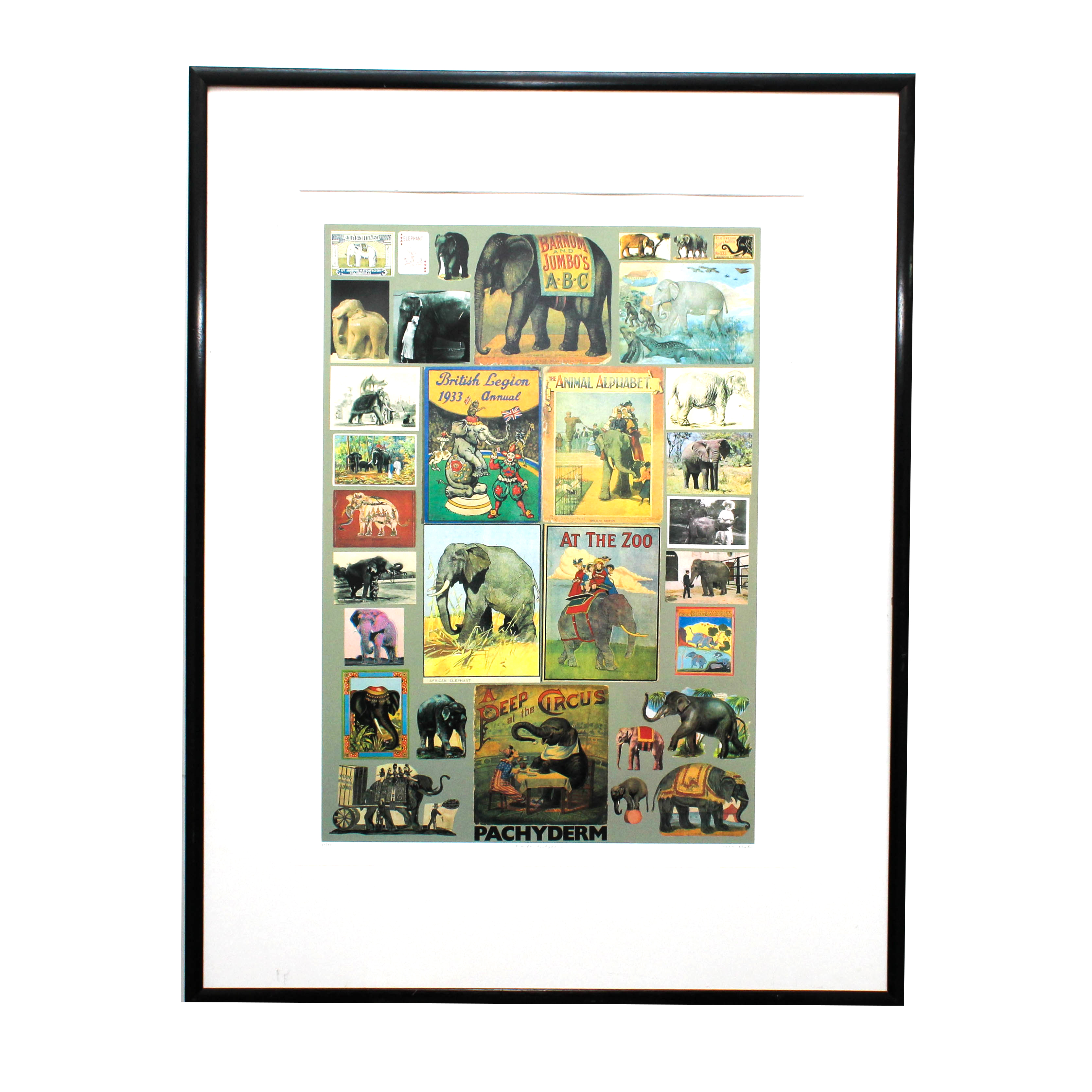 Peter Blake "P is For Pachyderm" Limited Edition Serigraph