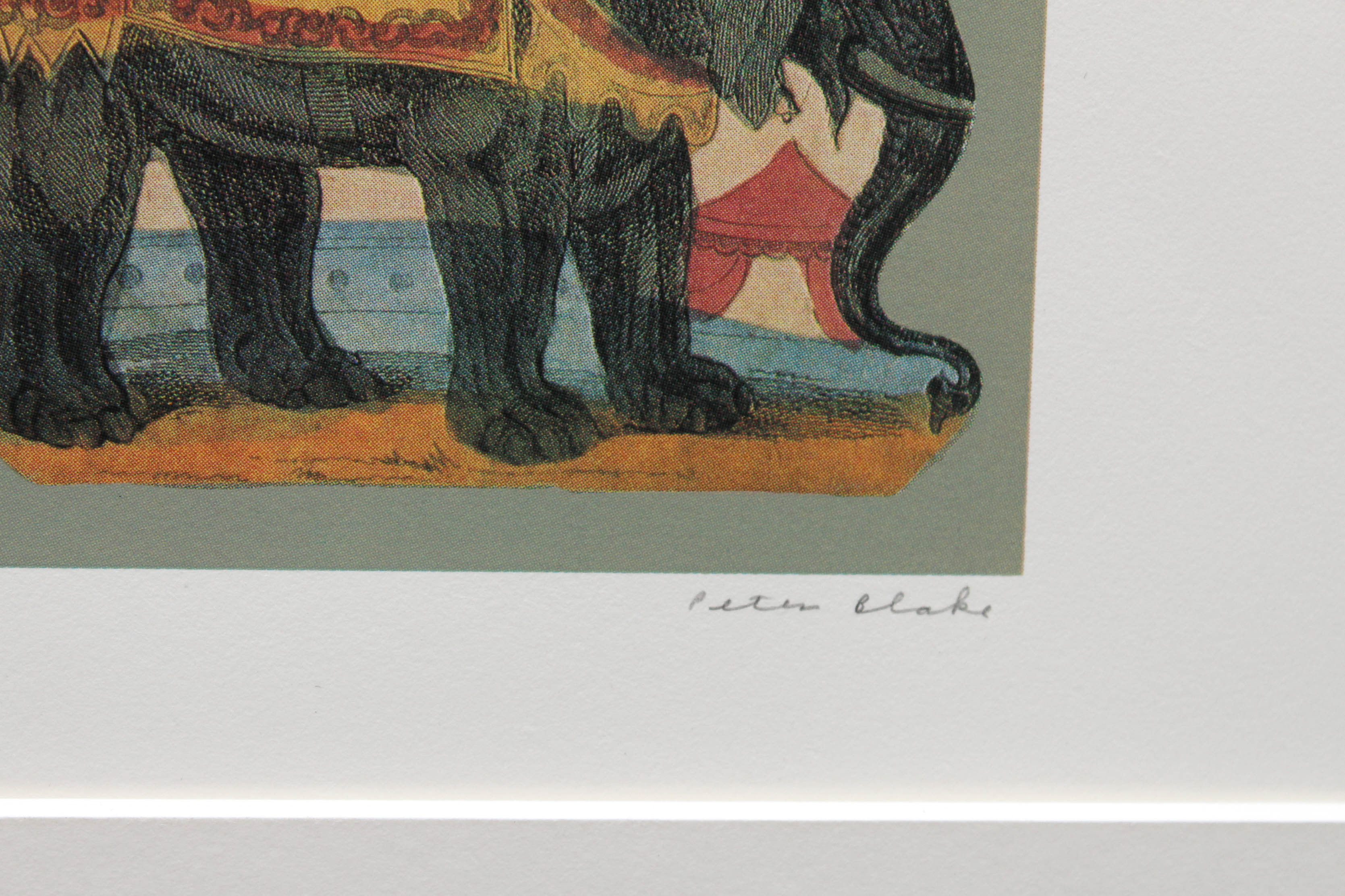 Peter Blake "P is For Pachyderm" Limited Edition Serigraph
