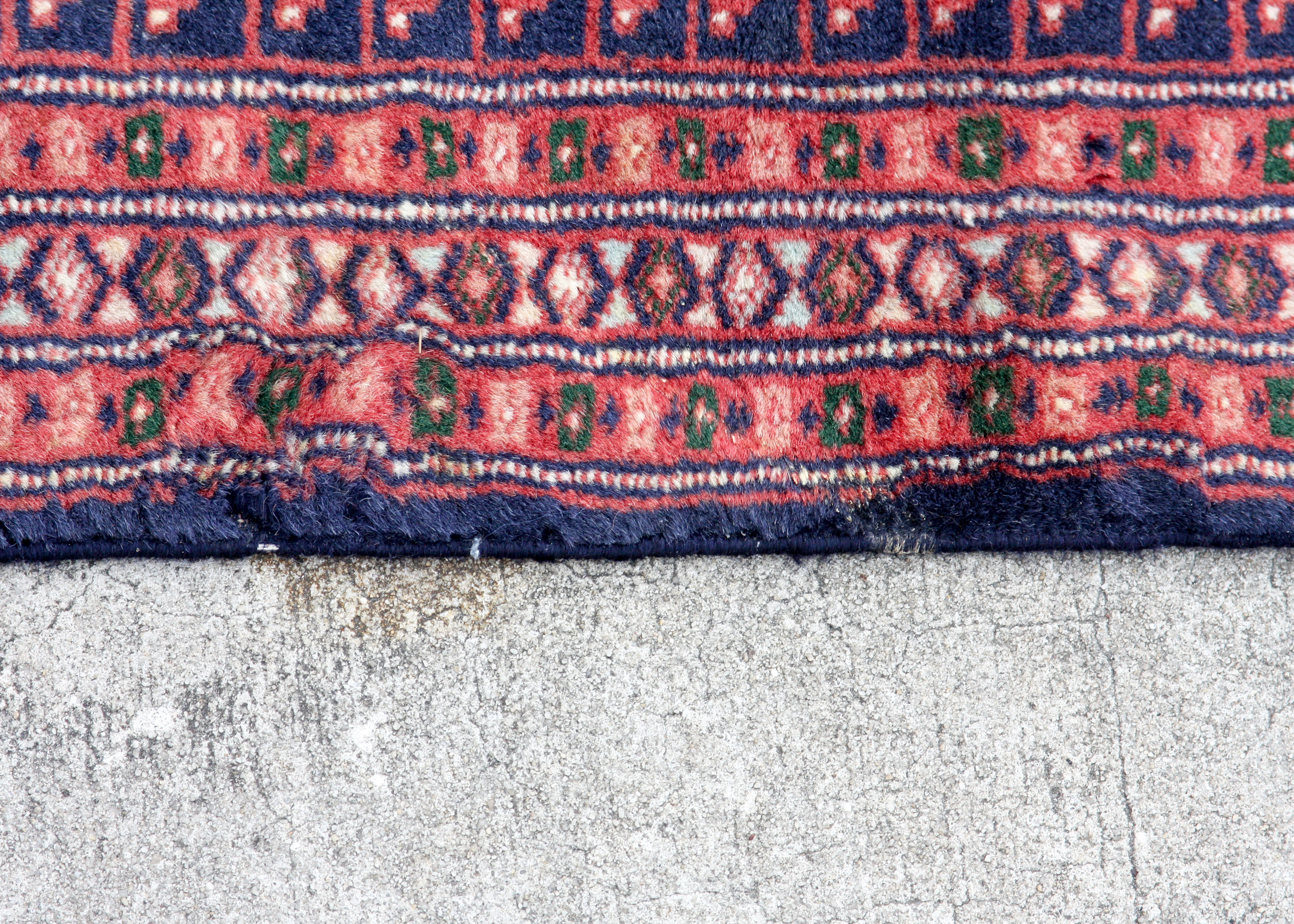 Hand-Knotted Pakistani Ensi Animal Tree-Style Carpet Runner