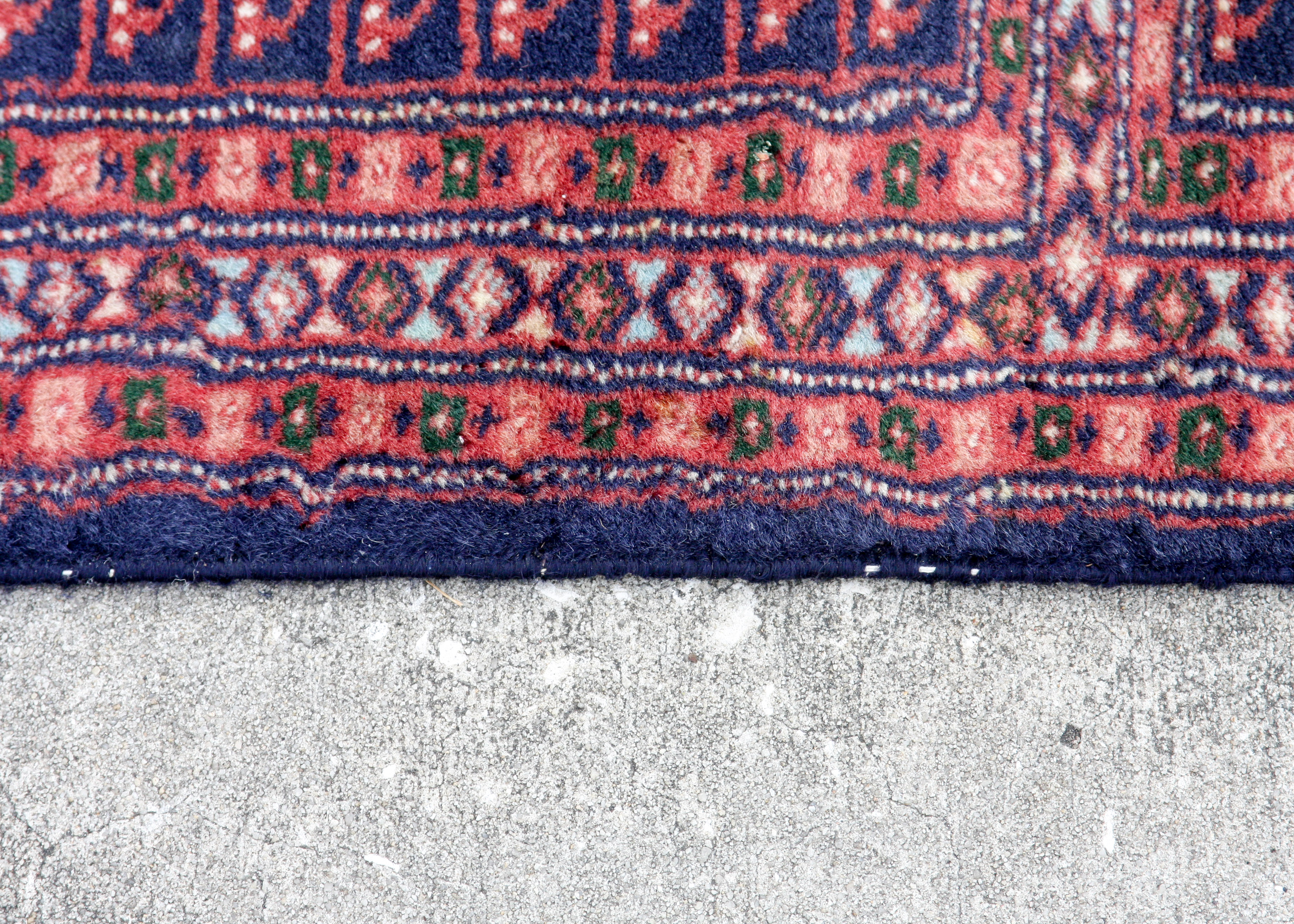 Hand-Knotted Pakistani Ensi Animal Tree-Style Carpet Runner