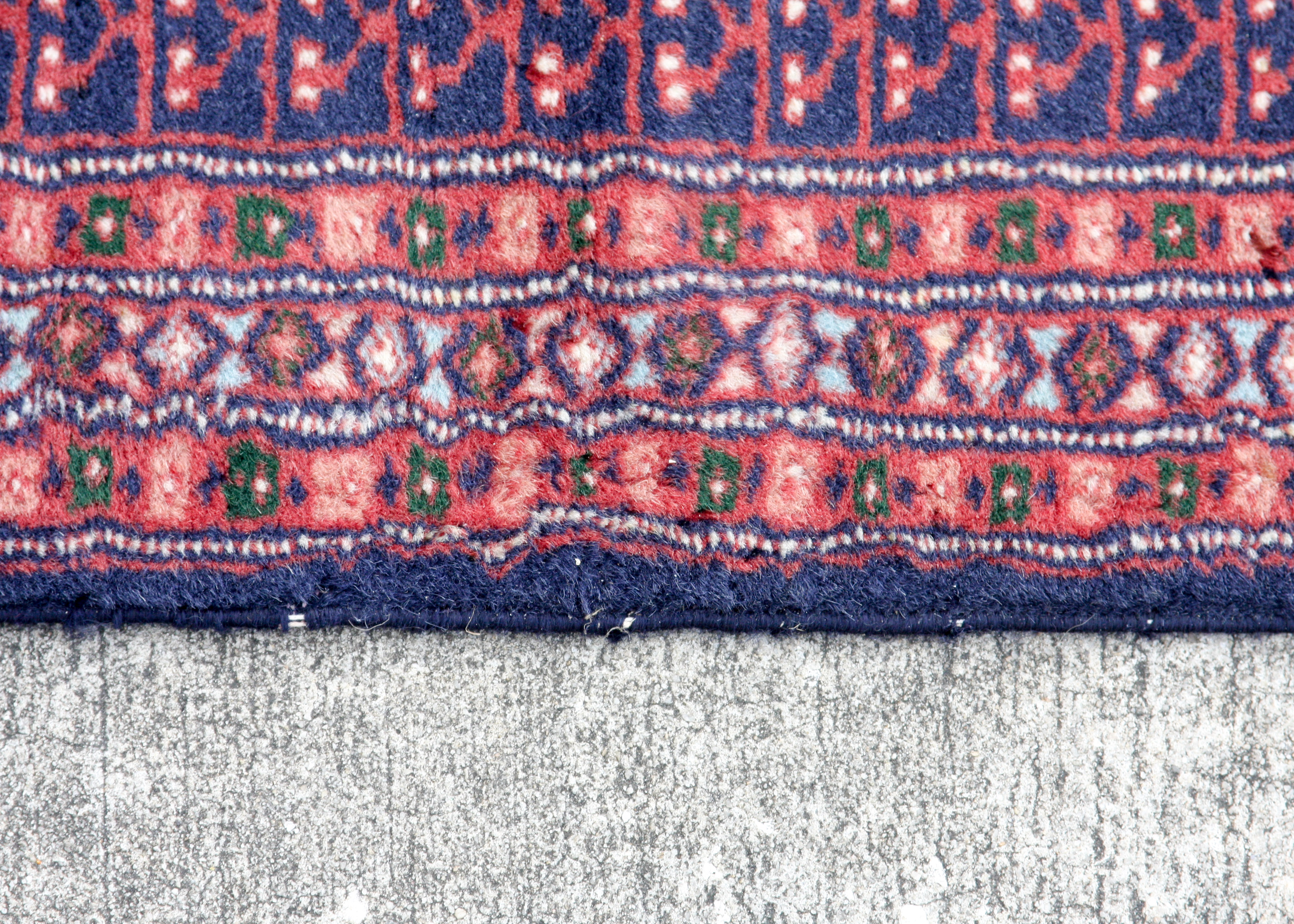 Hand-Knotted Pakistani Ensi Animal Tree-Style Carpet Runner