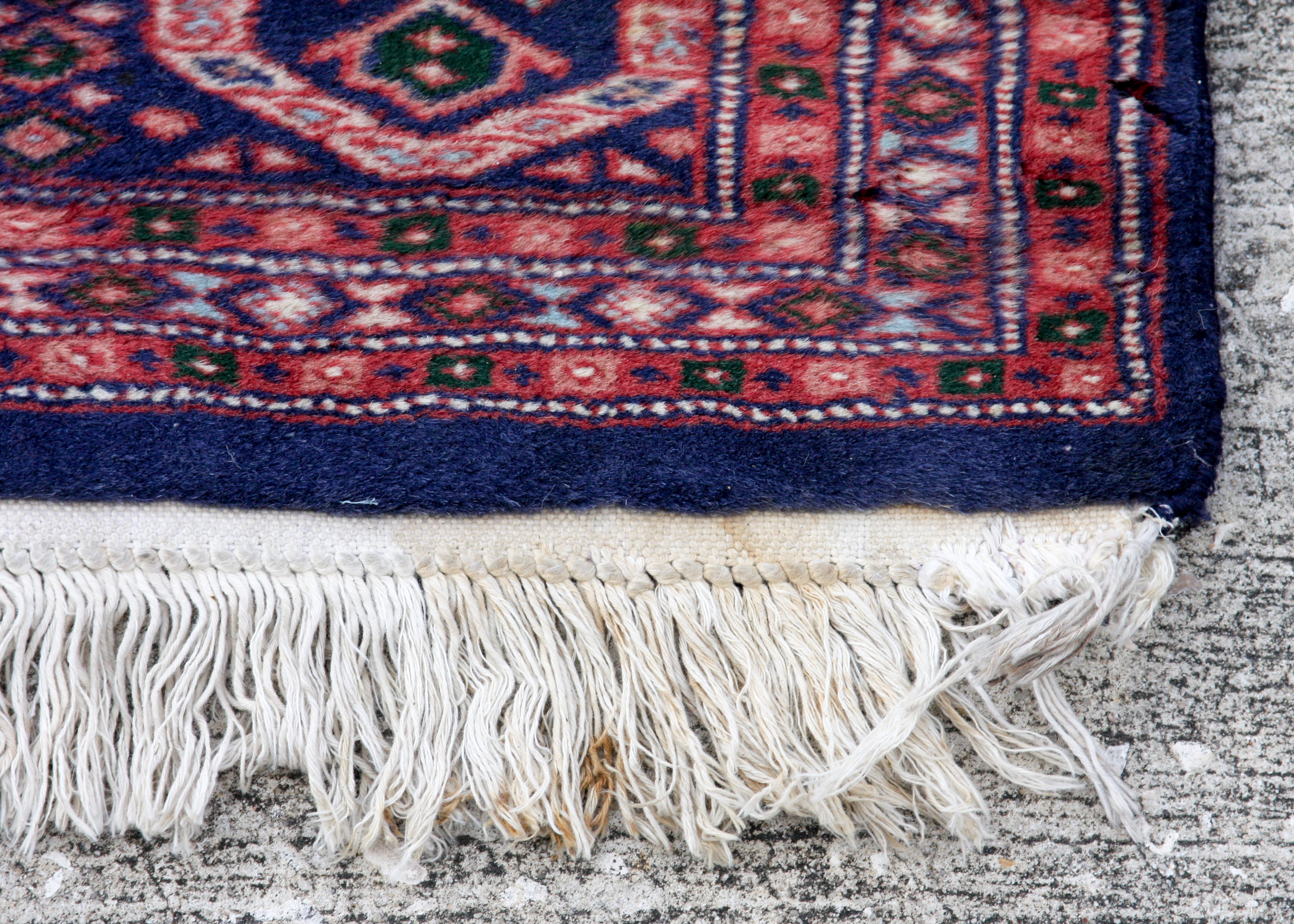 Hand-Knotted Pakistani Ensi Animal Tree-Style Carpet Runner