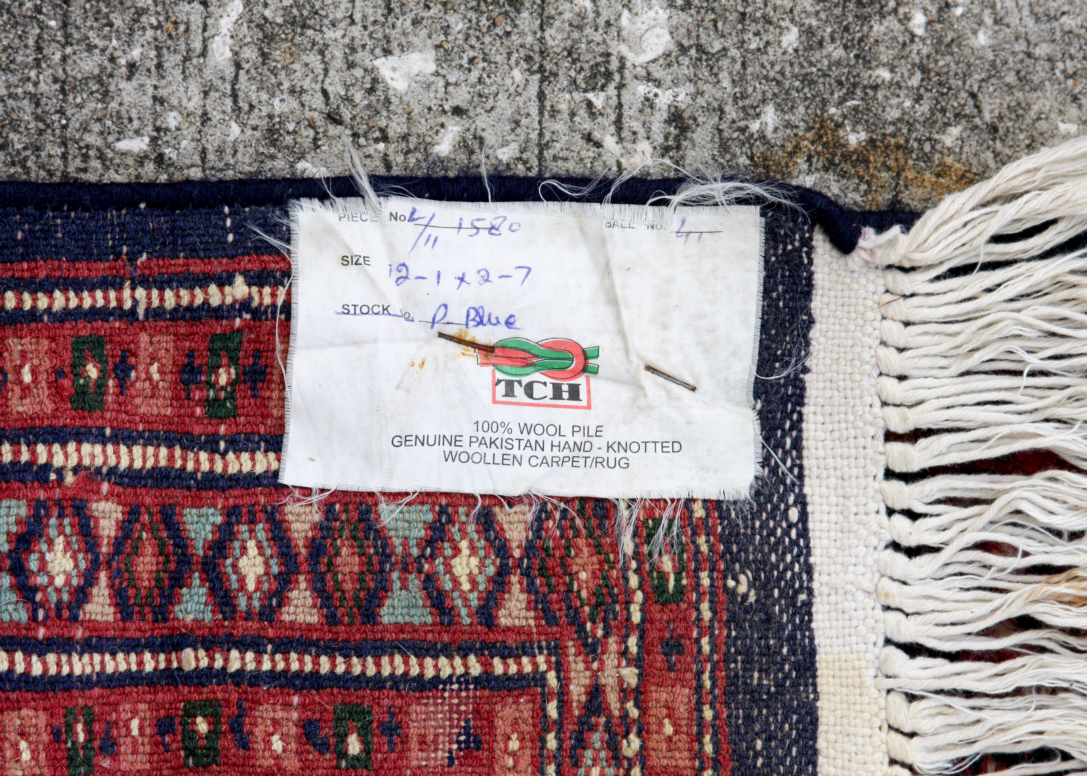 Hand-Knotted Pakistani Ensi Animal Tree-Style Carpet Runner