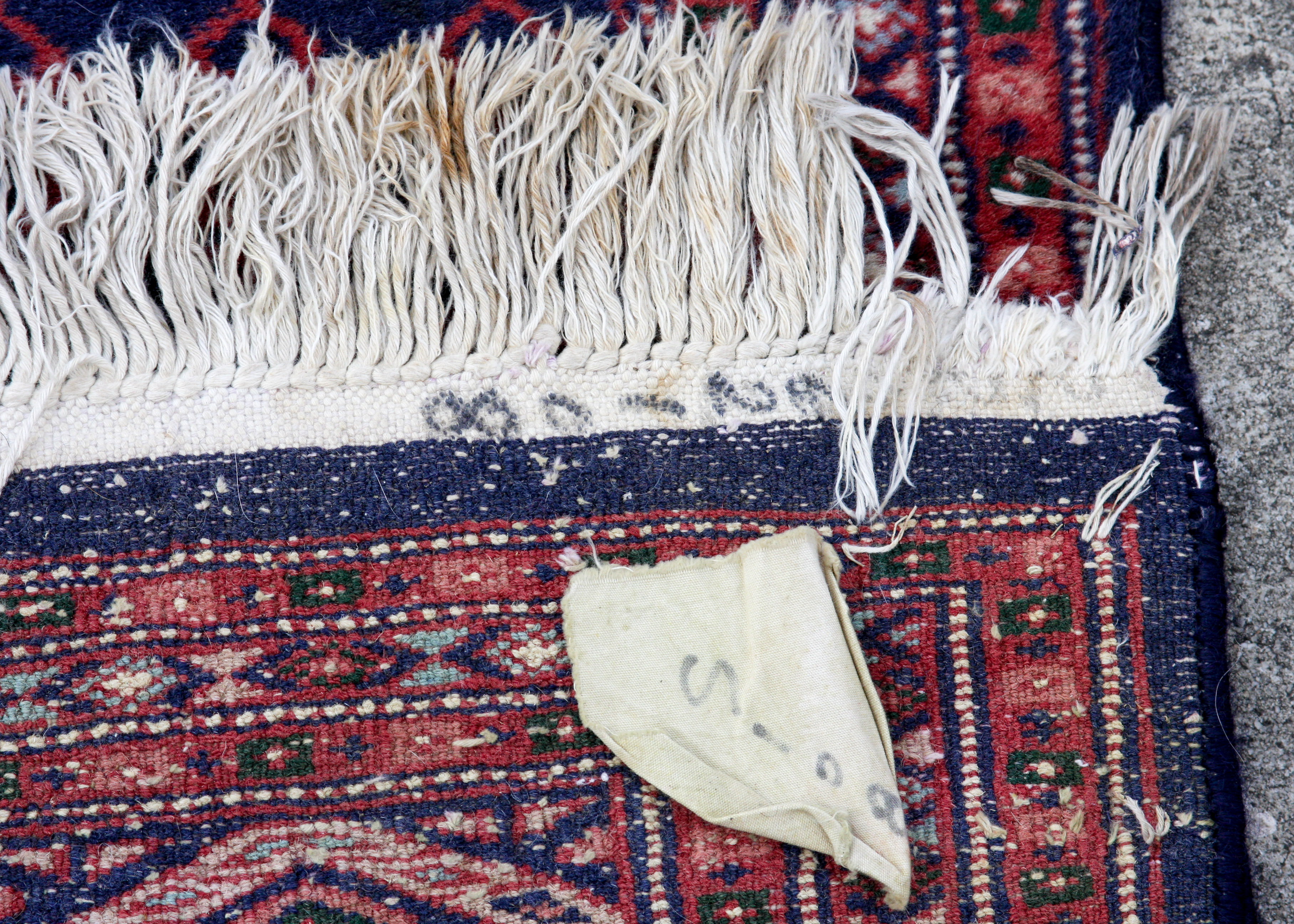 Hand-Knotted Pakistani Ensi Animal Tree-Style Carpet Runner