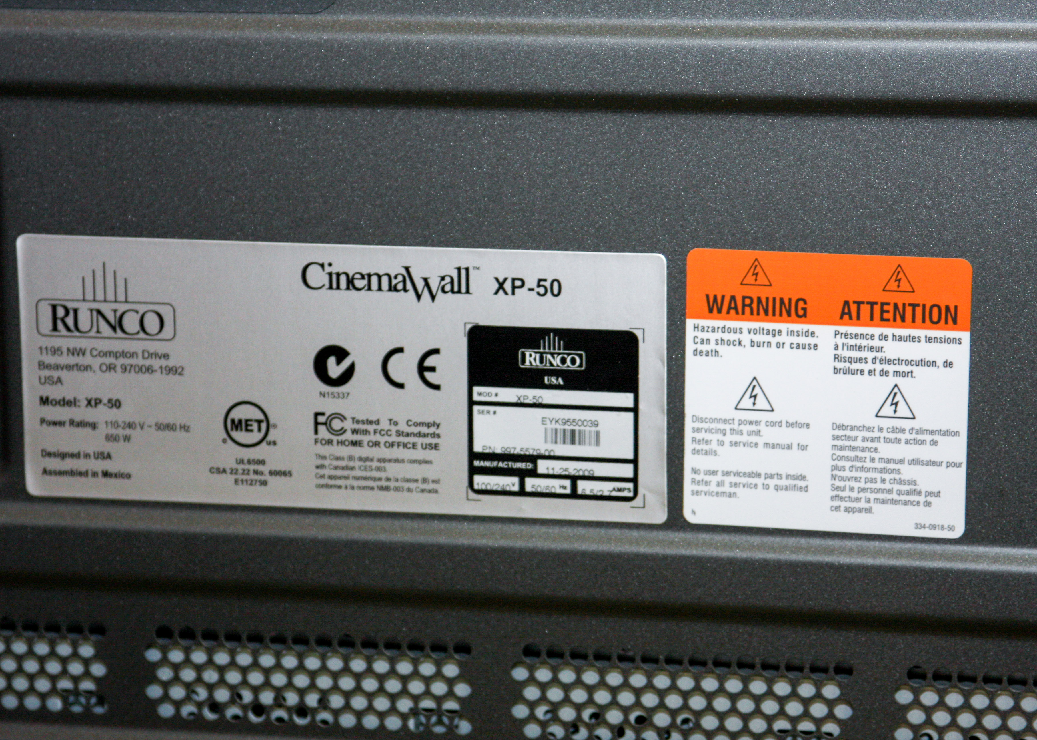 51" Runco Television