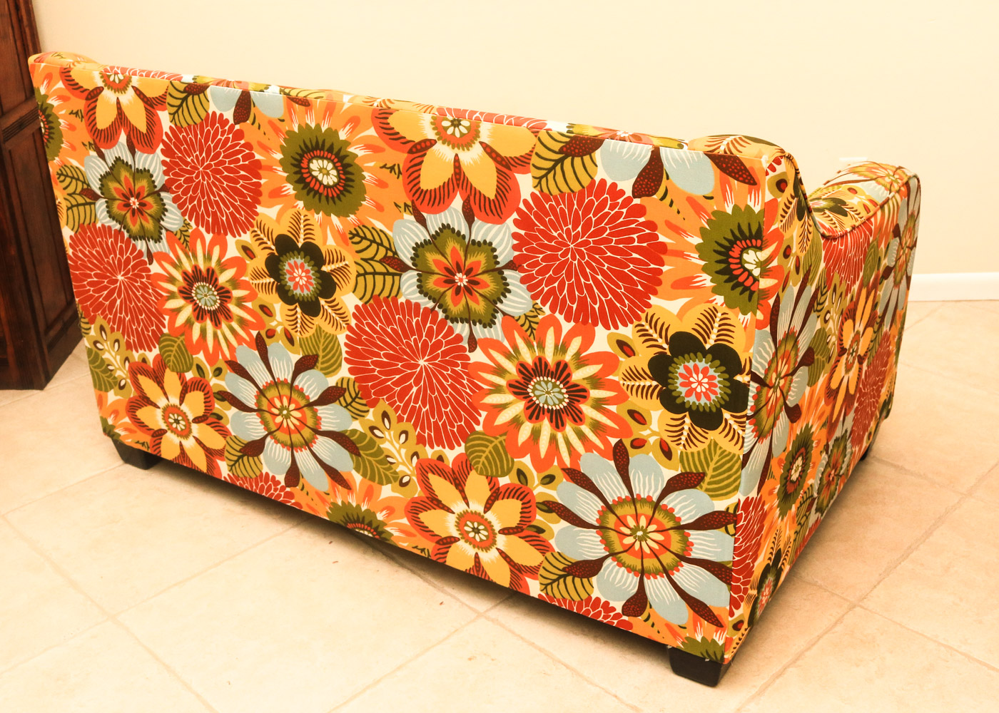 Floral Print Loveseat and Couch