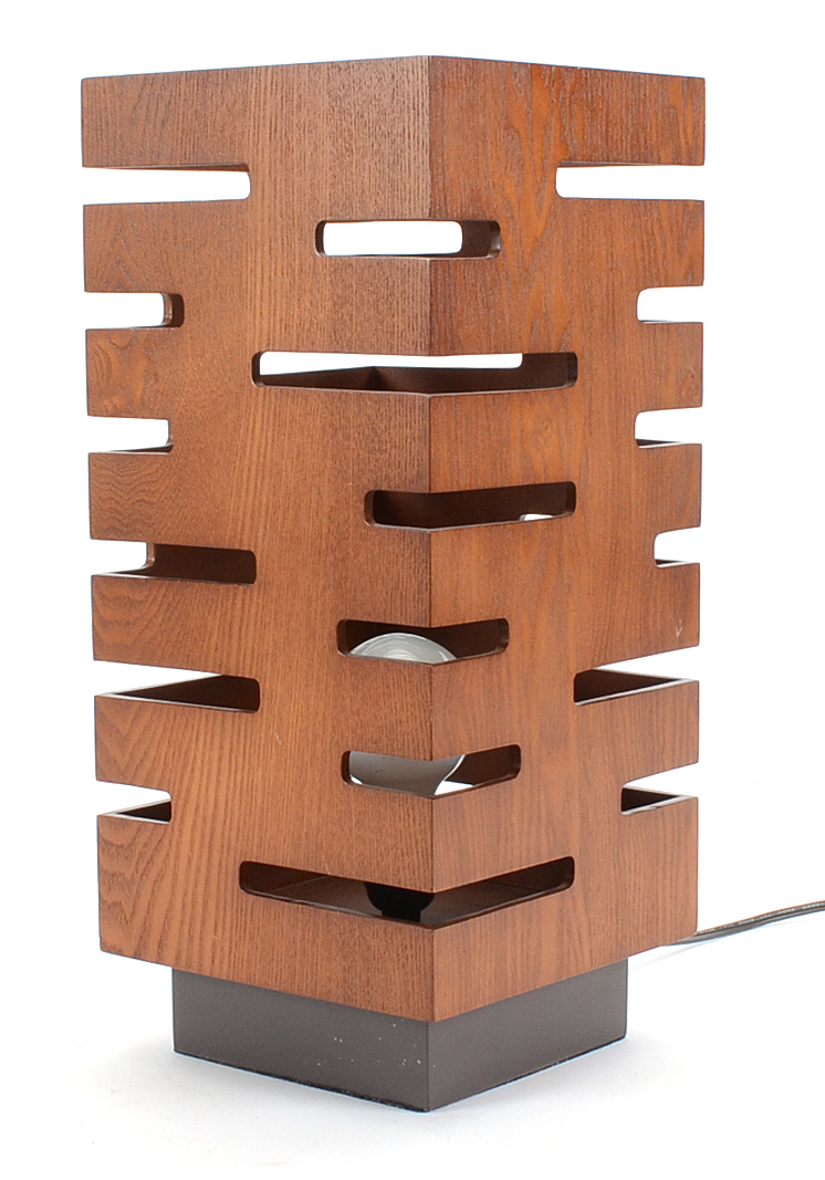 Mid Century Modern Shadow Box Lamp