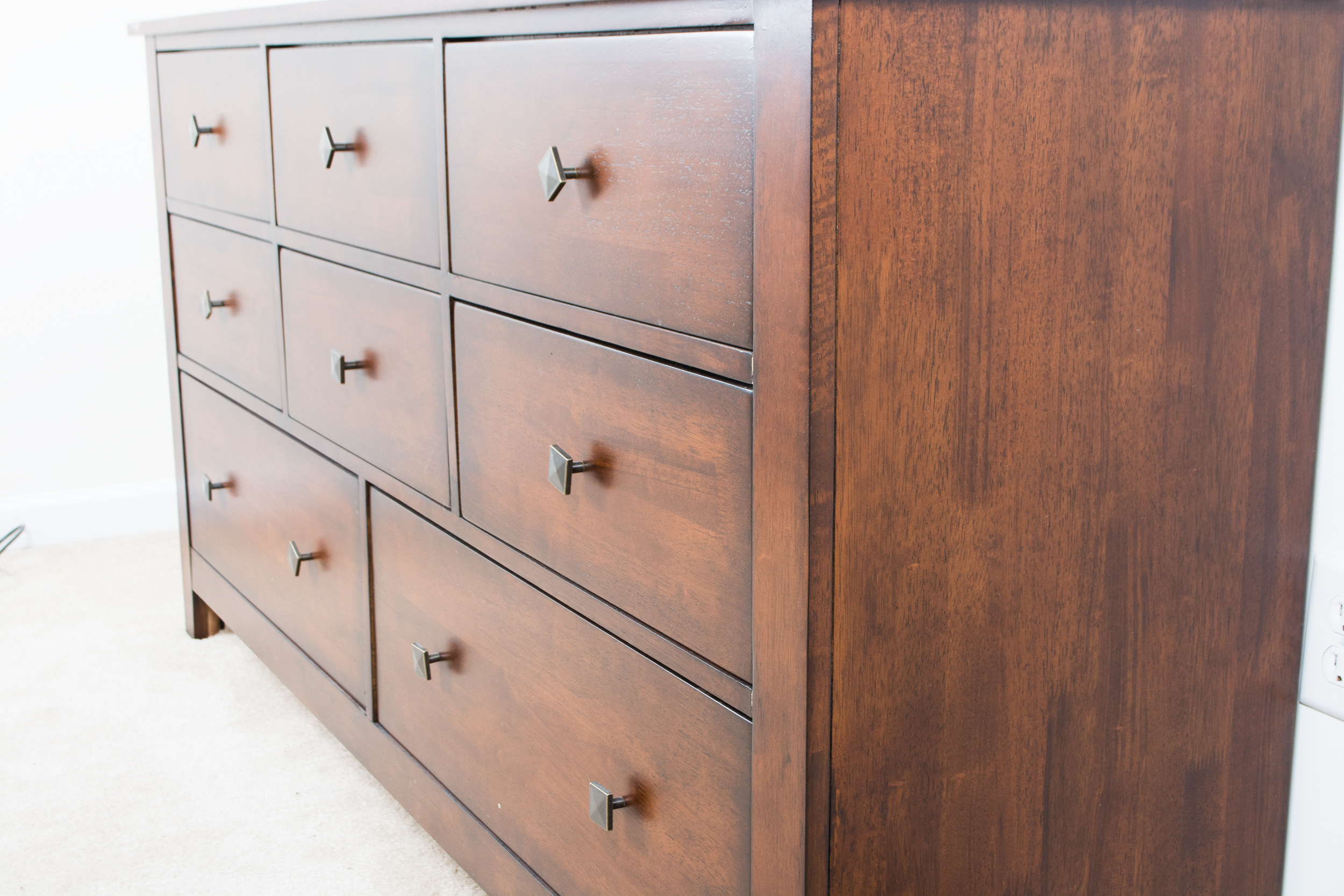 Mission Style Dresser with Mirror