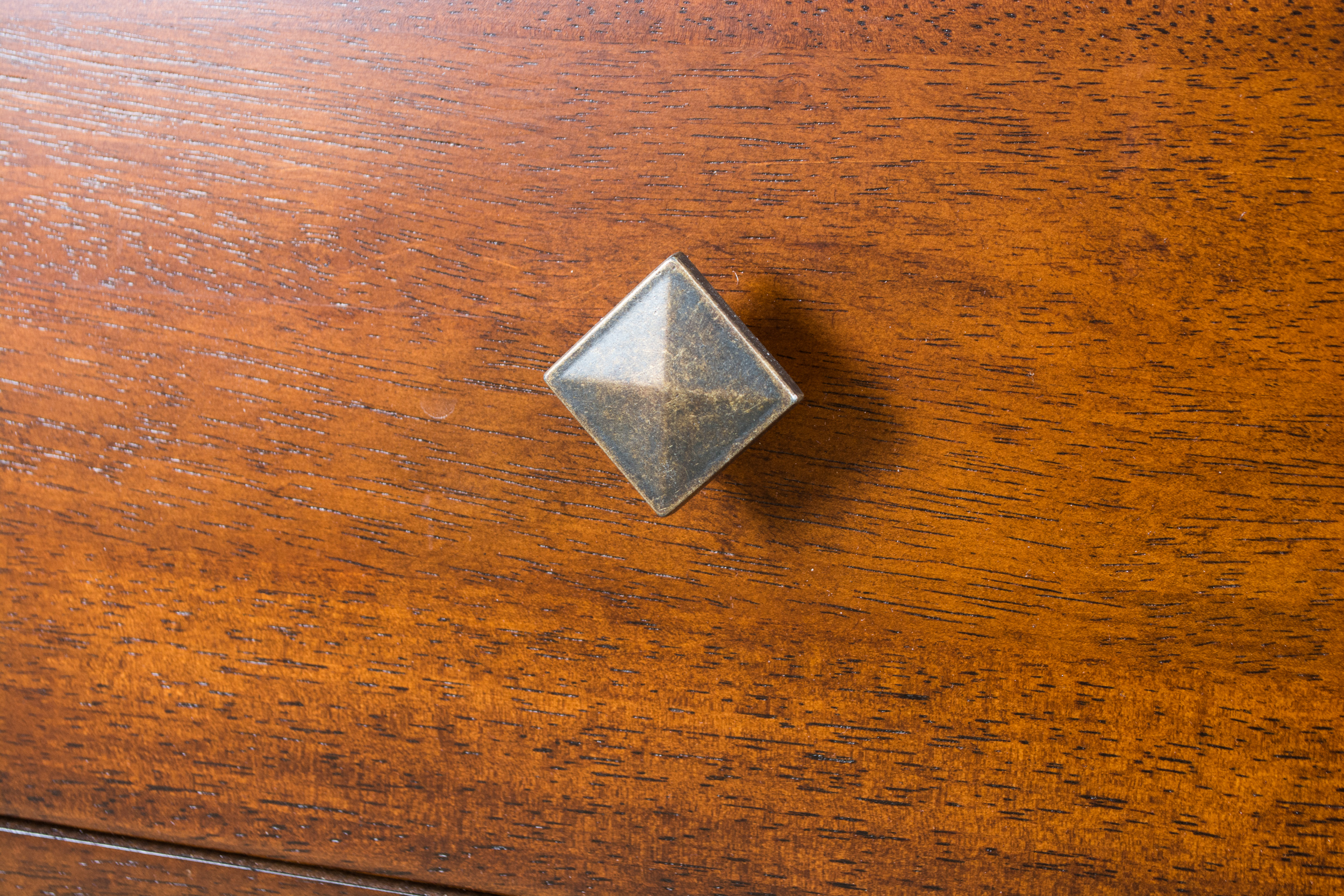 Mission Style Dresser with Mirror