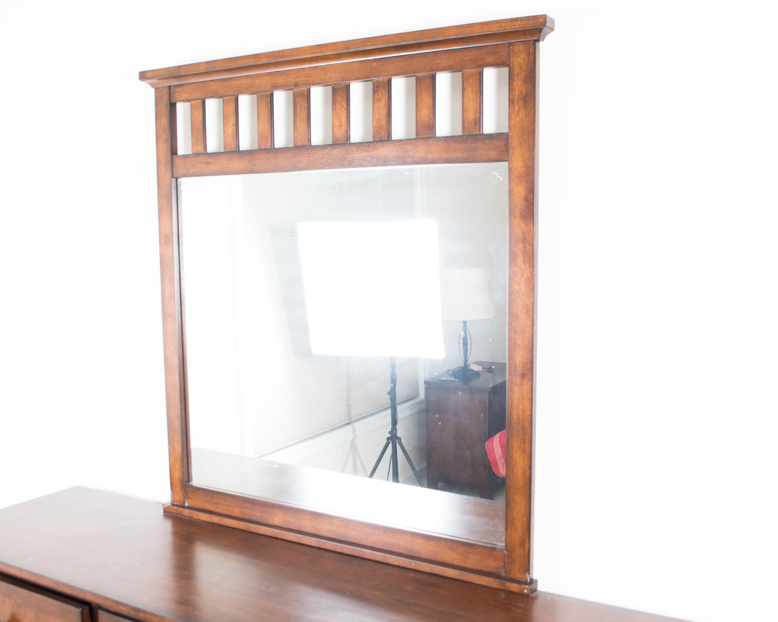 Mission Style Dresser with Mirror