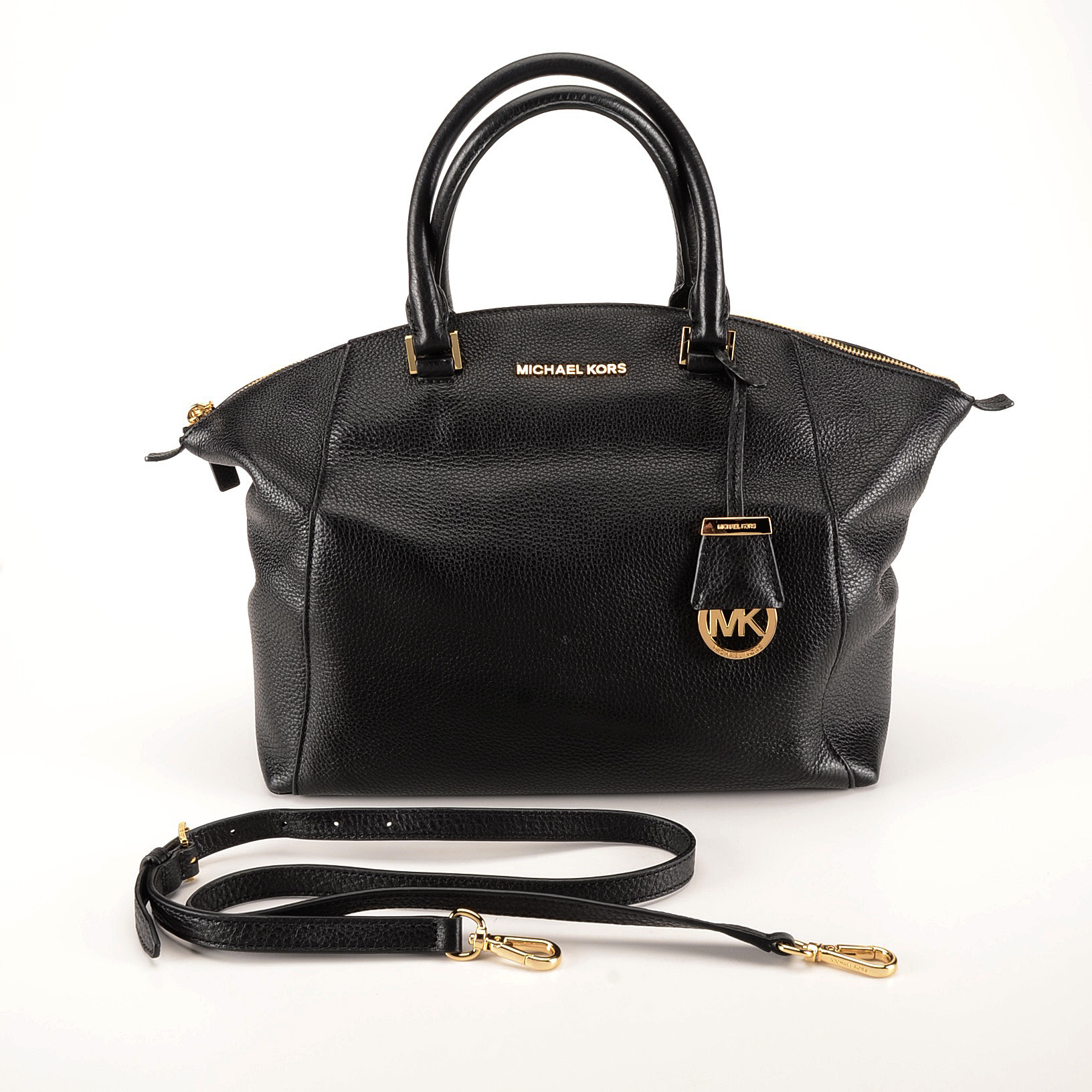 MICHAEL Michael Kors Riley Large Pebbled Leather Satchel and Fulton Carryall Wallet