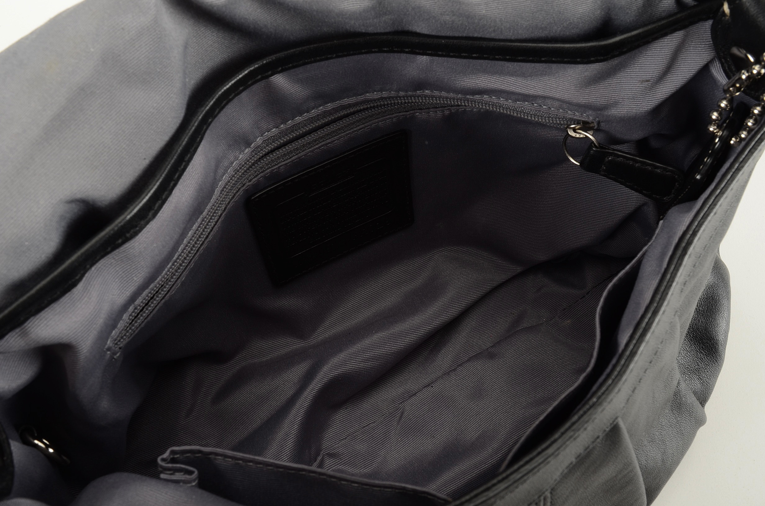 Coach Soho Leather Pleated Flap Shoulder Bag