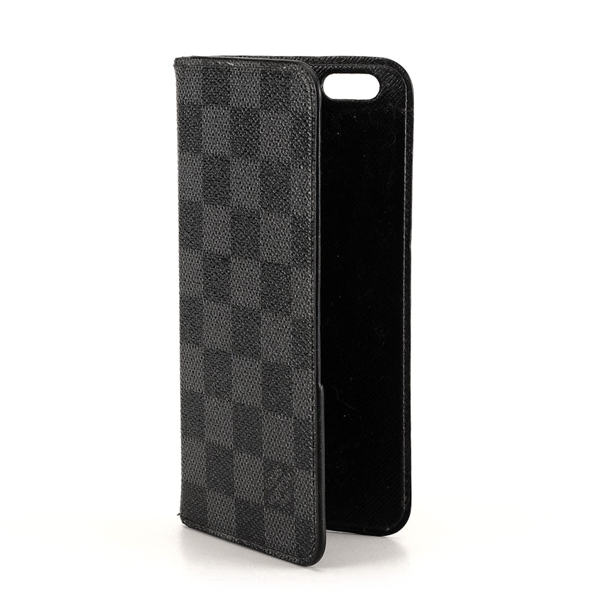 Louis Vuitton Damier Graphite iPhone 6 Plus Folio Case