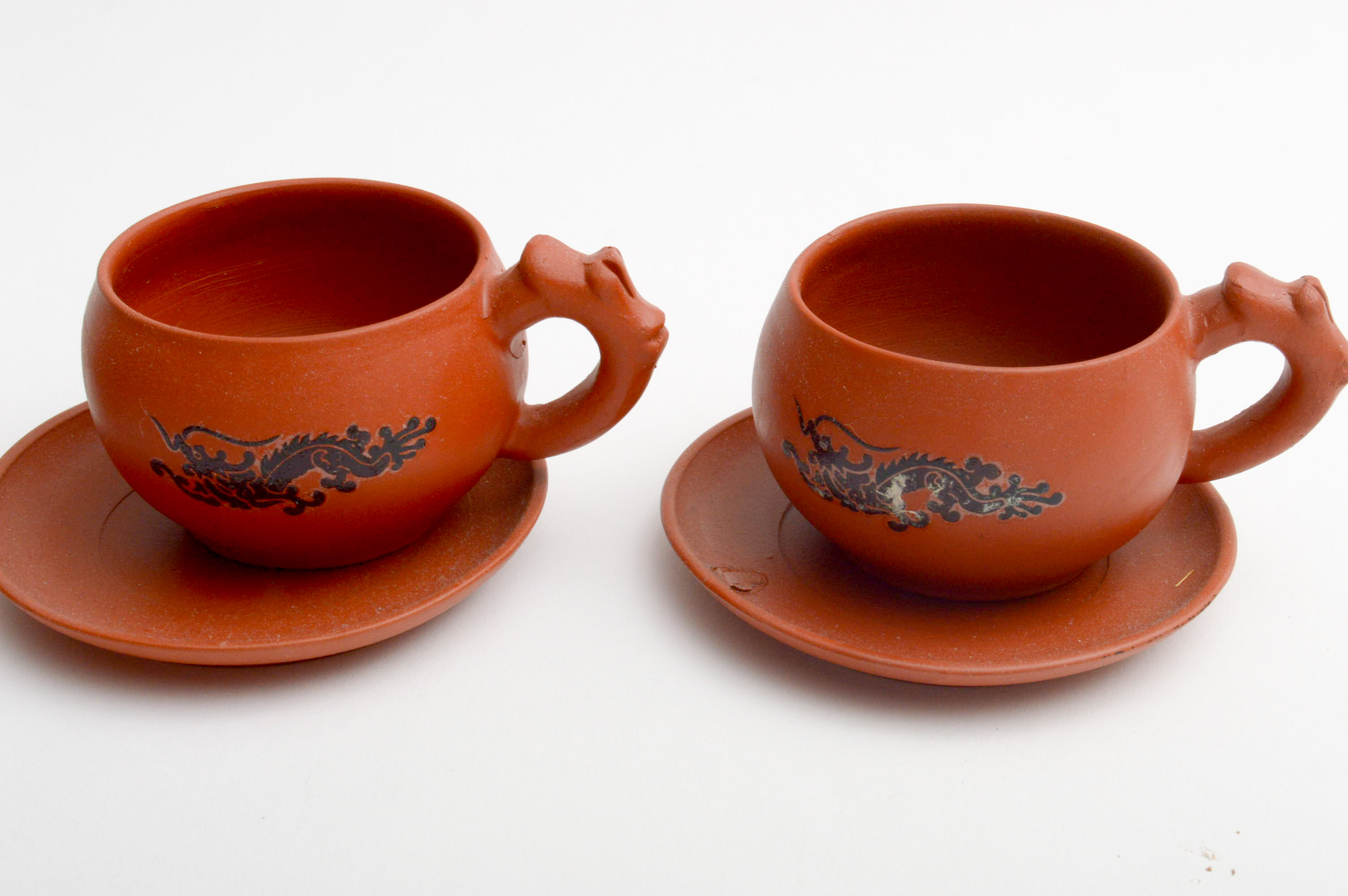 Chinese Dragon Terracotta Tea Set