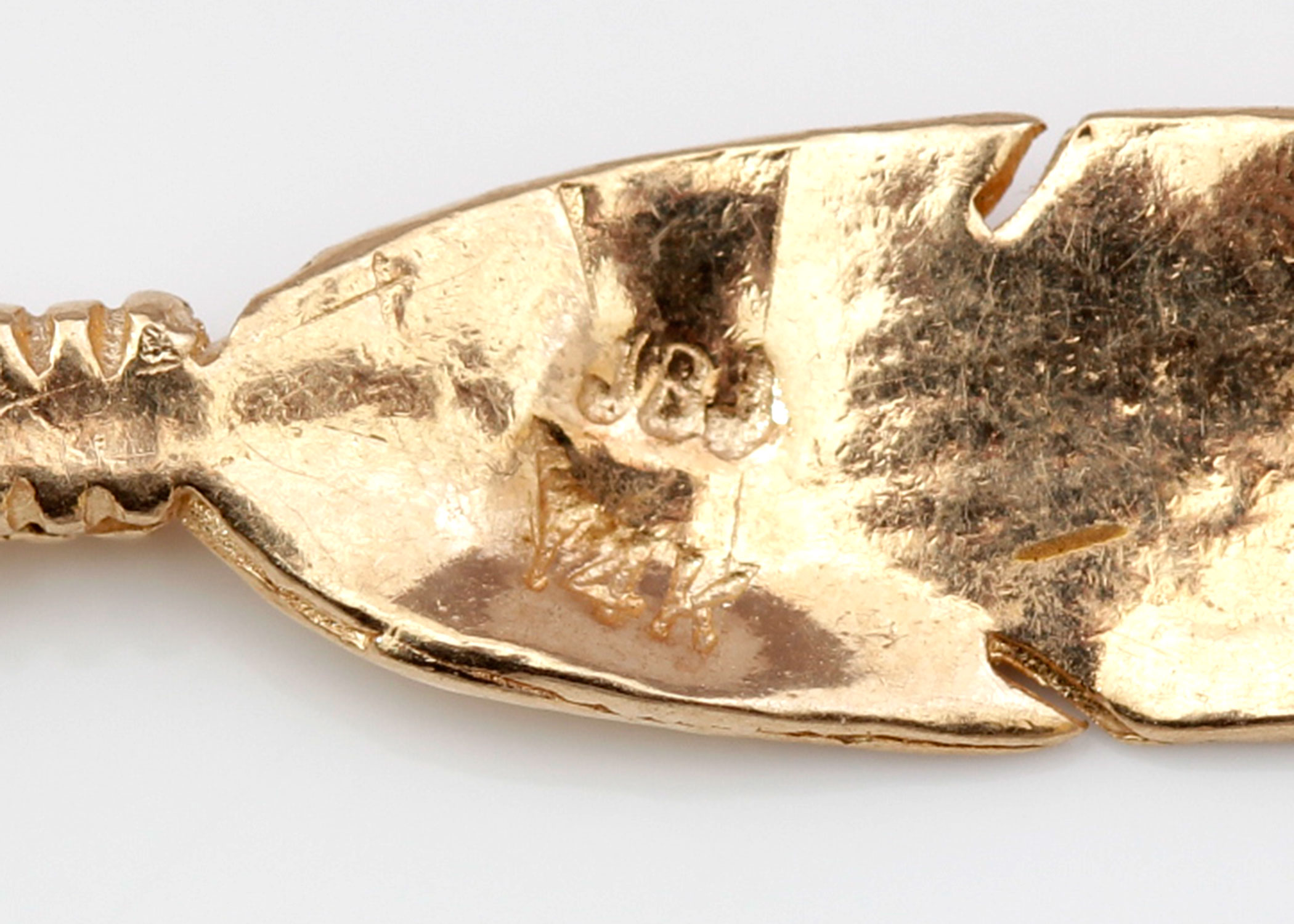 14K Yellow Gold Feather Pendants